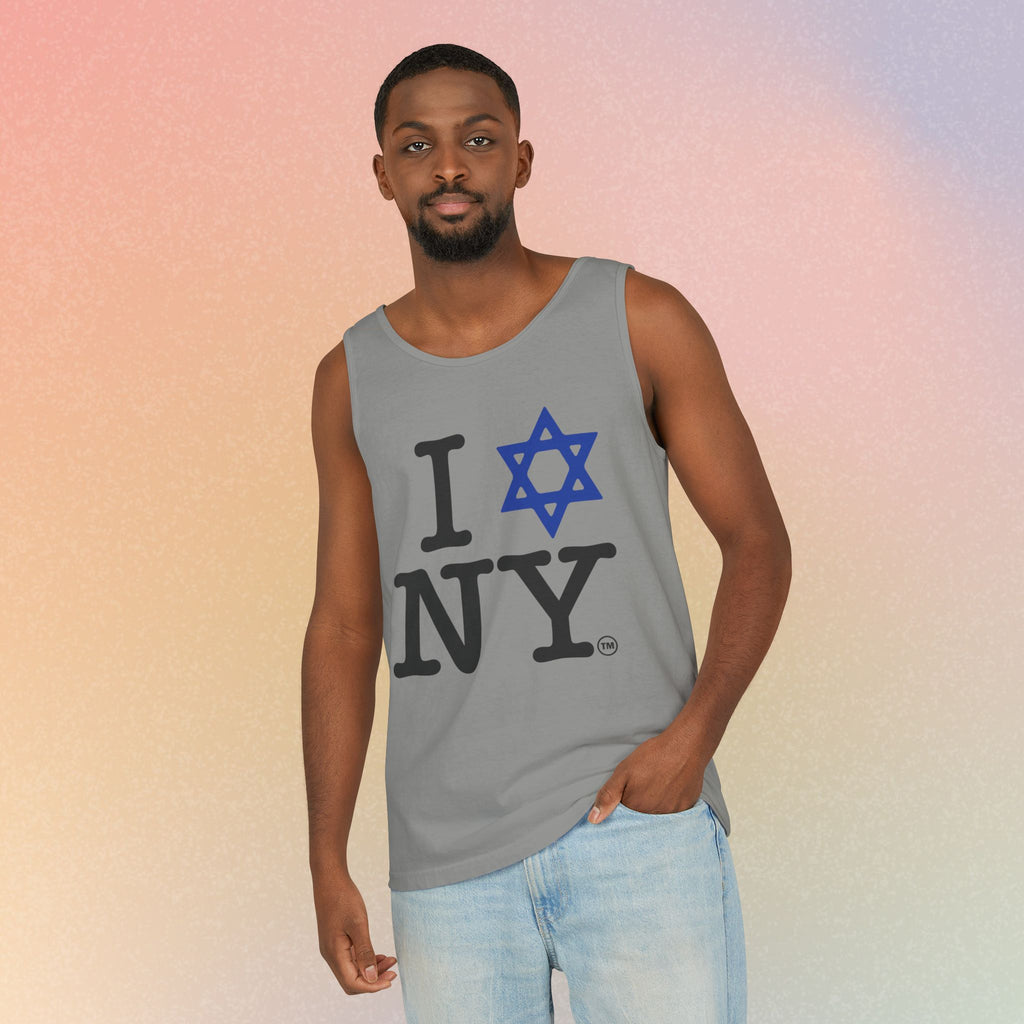 I Love NY Jewish Star Tank Top — Jewish NYC Pride Israel Love Sleeveless Tee