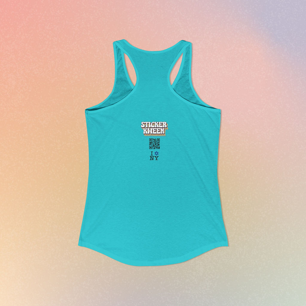 I Jewish Star Love NY Women's Racerback Tanktop
