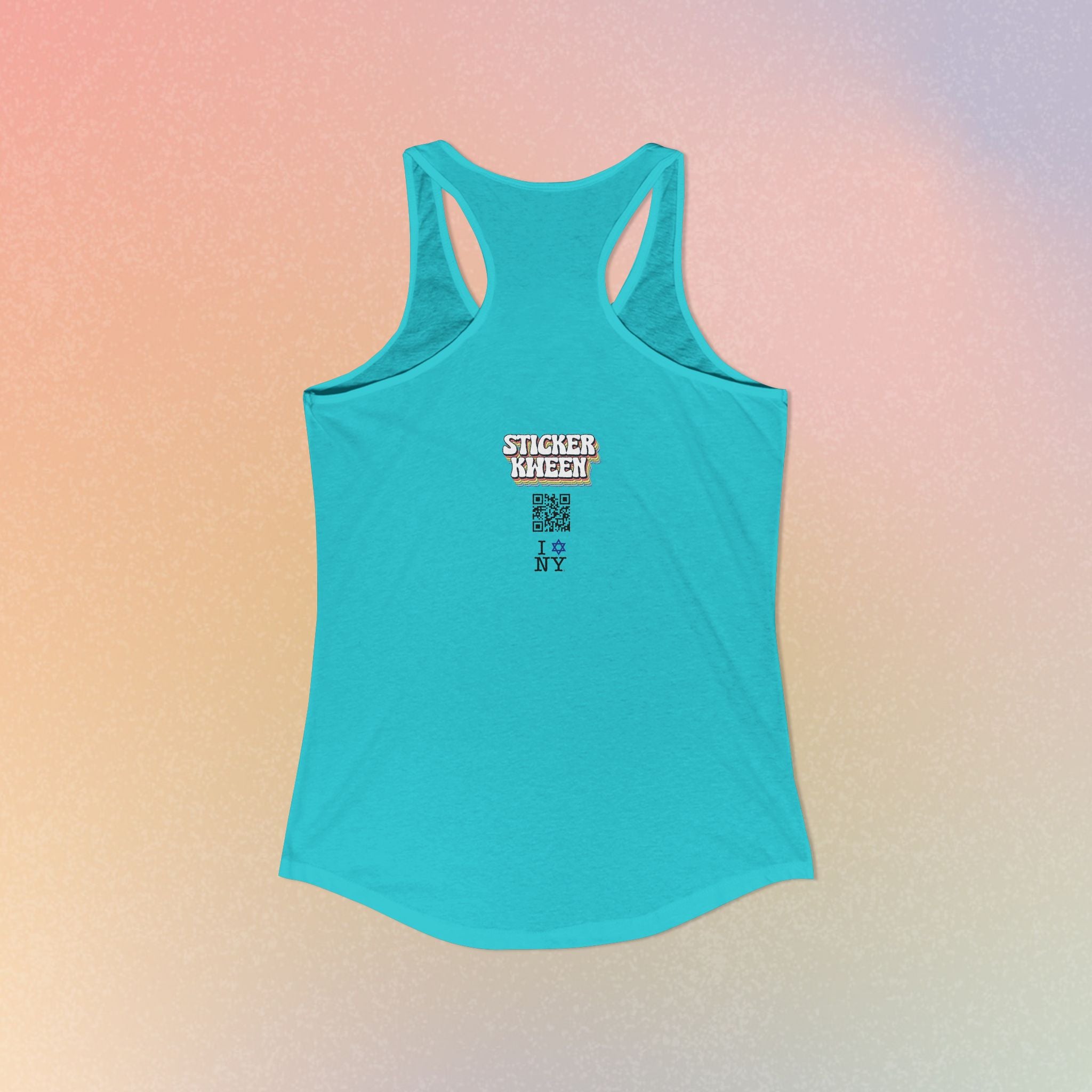 I Jewish Star Love NY Women's Racerback Tanktop