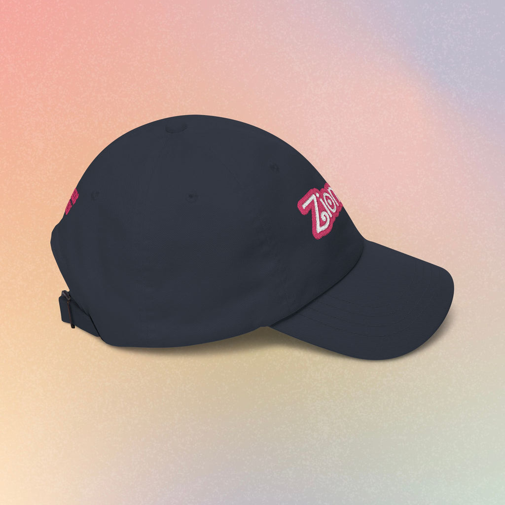 Zioness Embroidered Baseball Cap – Pink Barbie Font Jewish Pride Baseball Hat