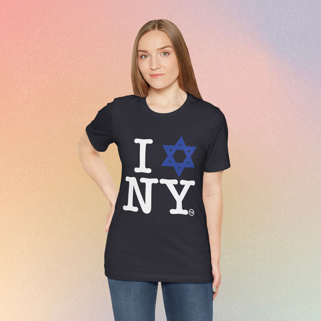 I Love New York Jewish Star of David T-Shirt - Jewish New York Pride