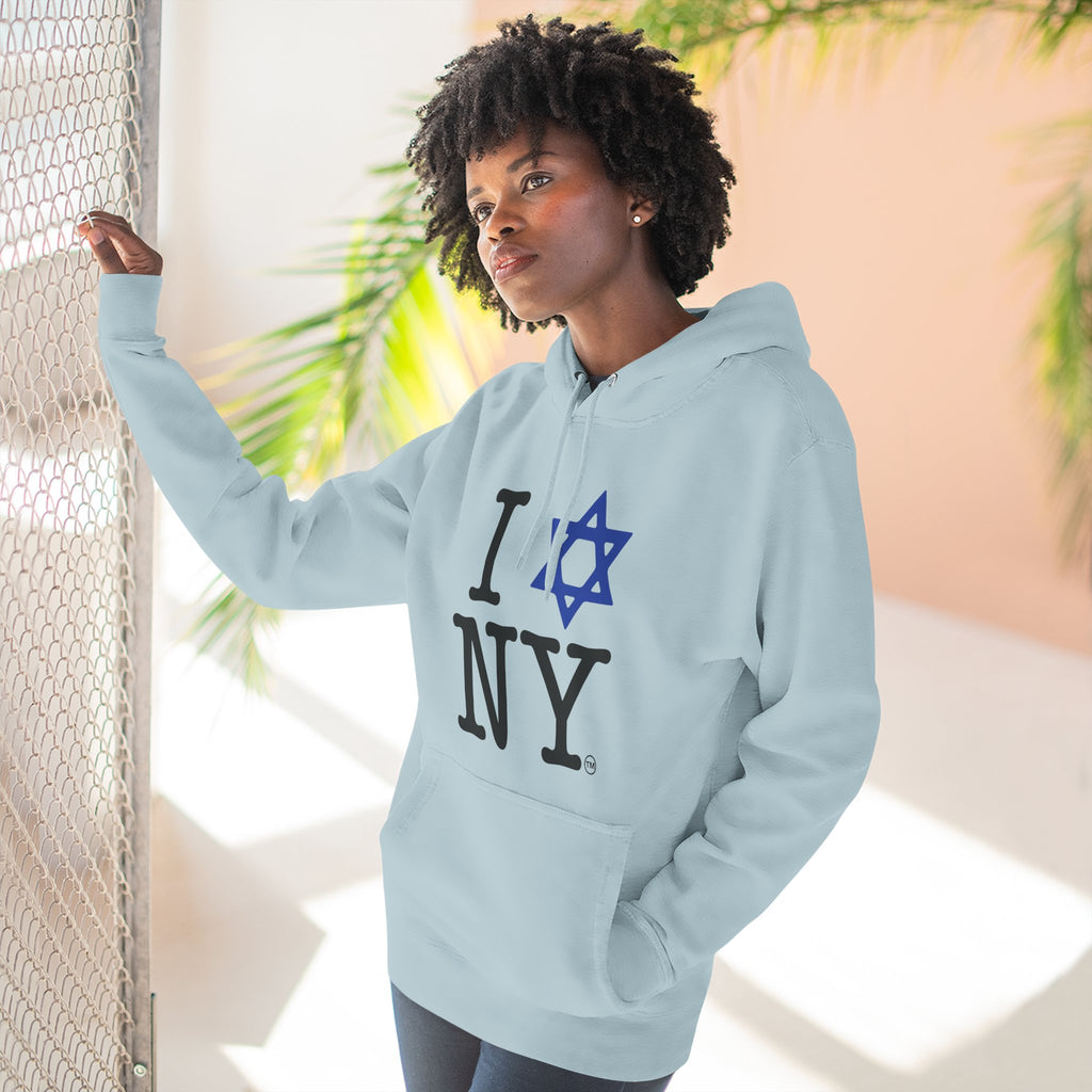 I Love NY Jewish Star Hoodie | Jewish New York Pride