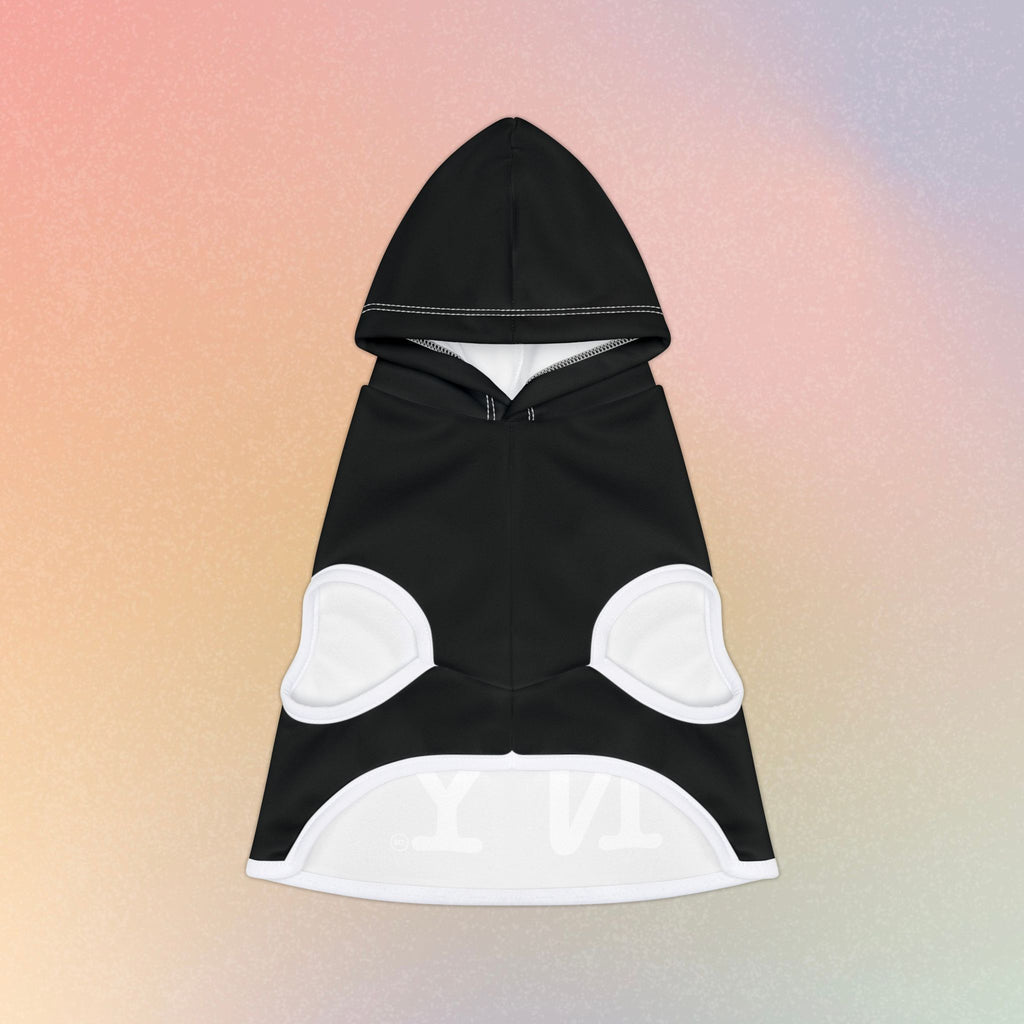 I Love NY Jewish Star (BLACK) Pet Hoodie | Jewish Pride Dog Hoodie