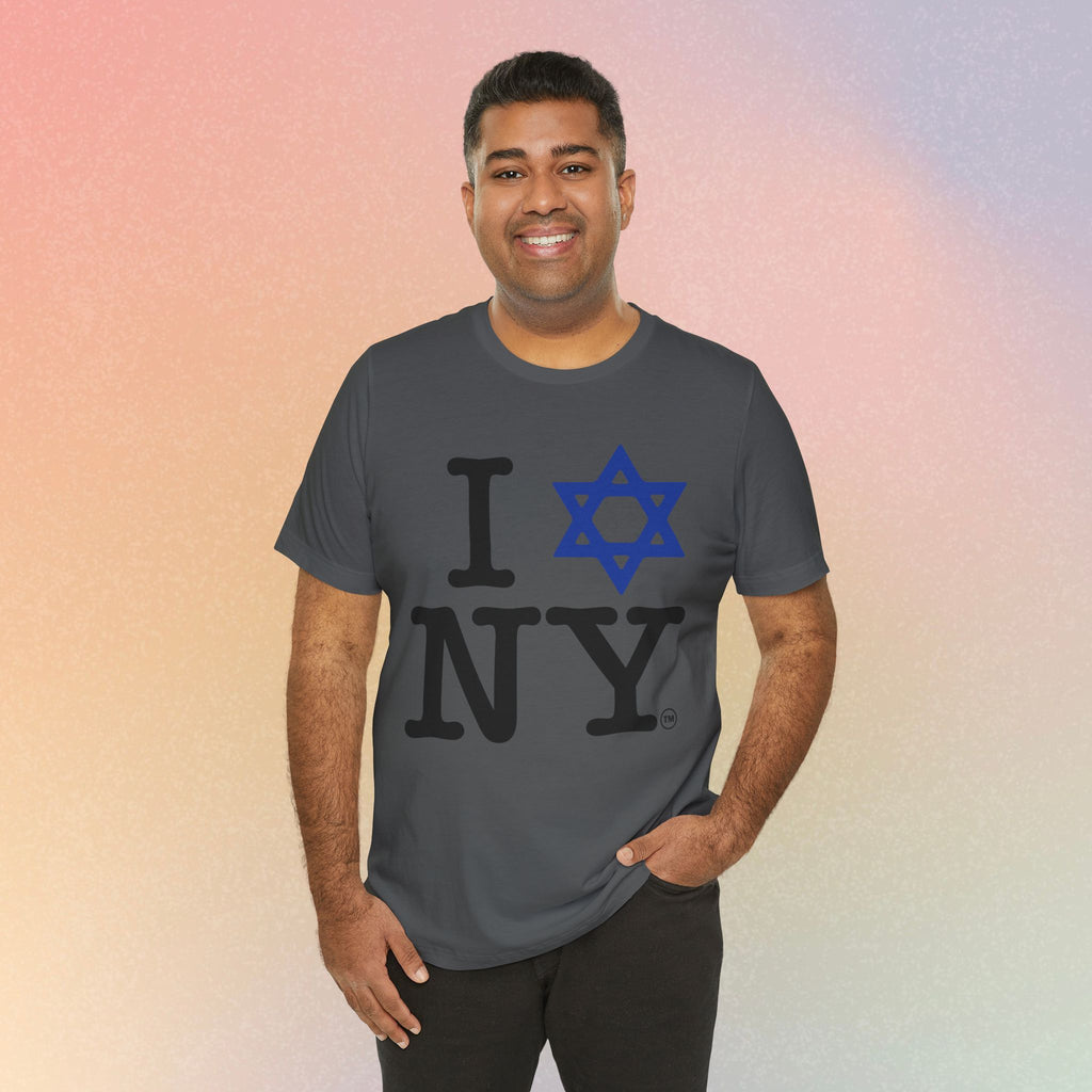 I Love New York Jewish Star of David T-Shirt - Jewish New York Pride