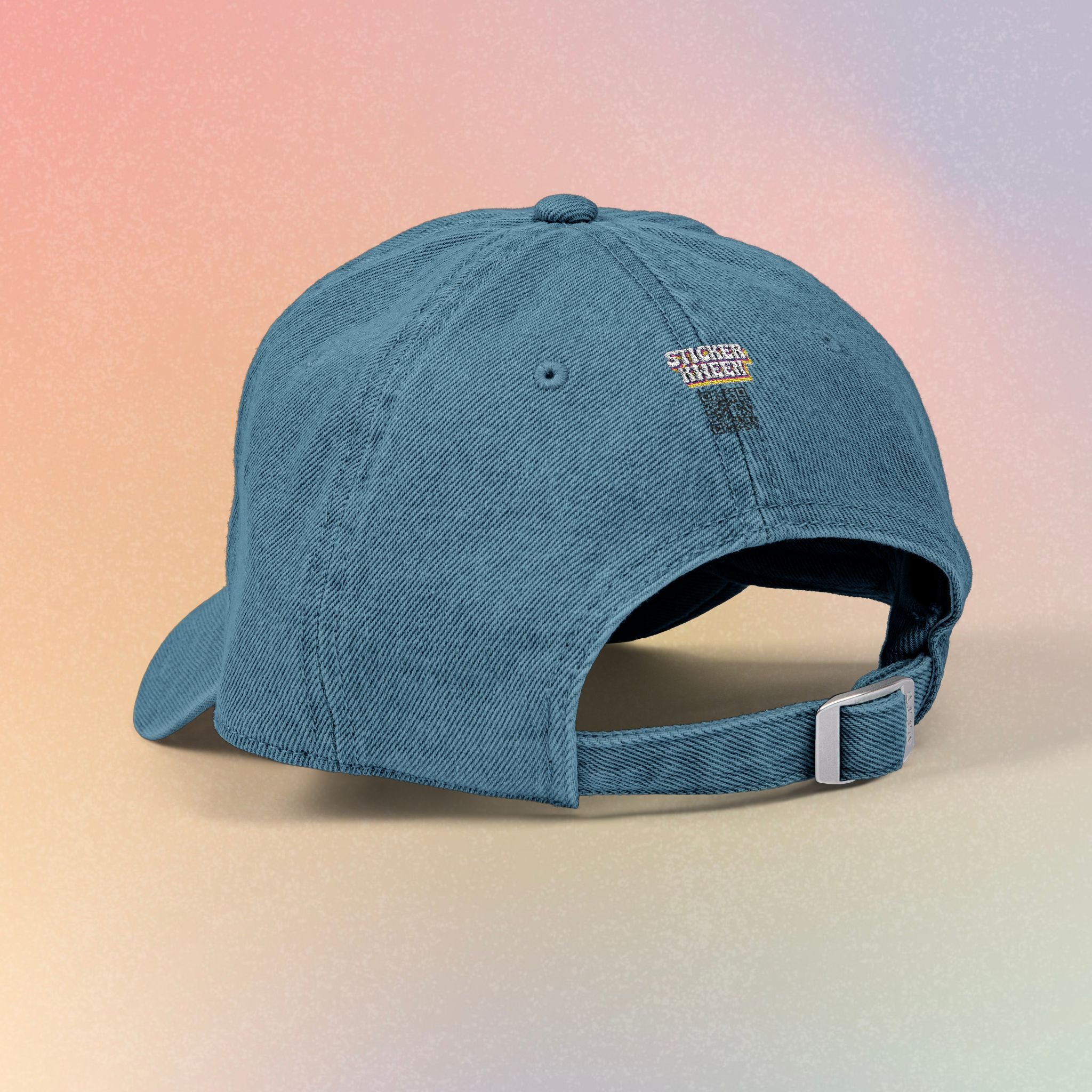 Embroidered 'Nice Jewish Girl' Denim Hat — Casual Baseball Cap for Jewish Pride & Everyday Wear