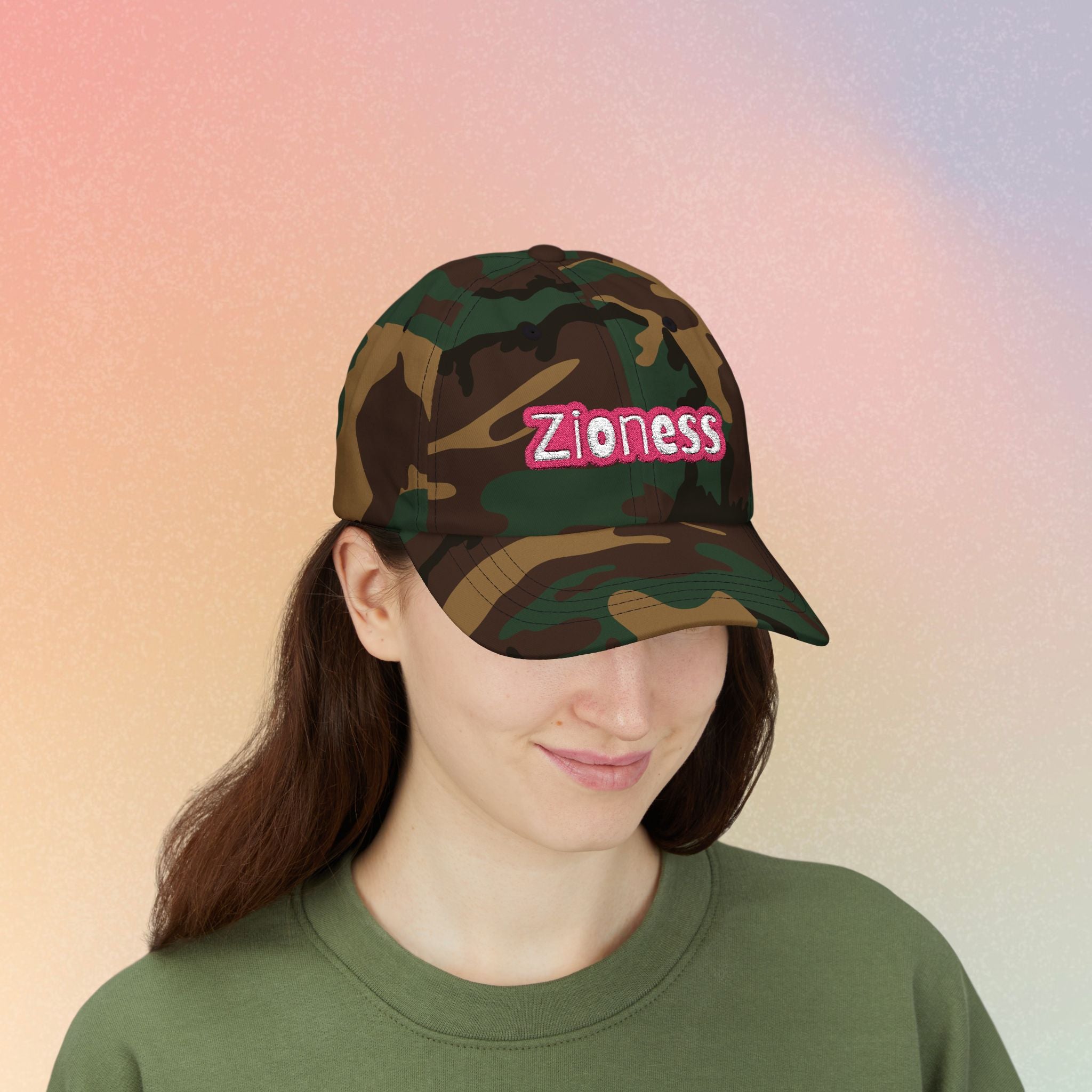 Zioness Embroidered (Dark Colors) Adjustable Baseball Cap
