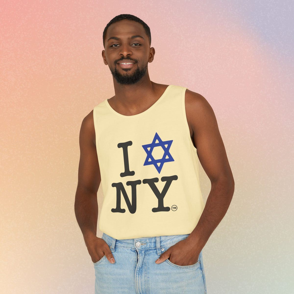I Love NY Jewish Star Tank Top — Jewish NYC Pride Israel Love Sleeveless Tee