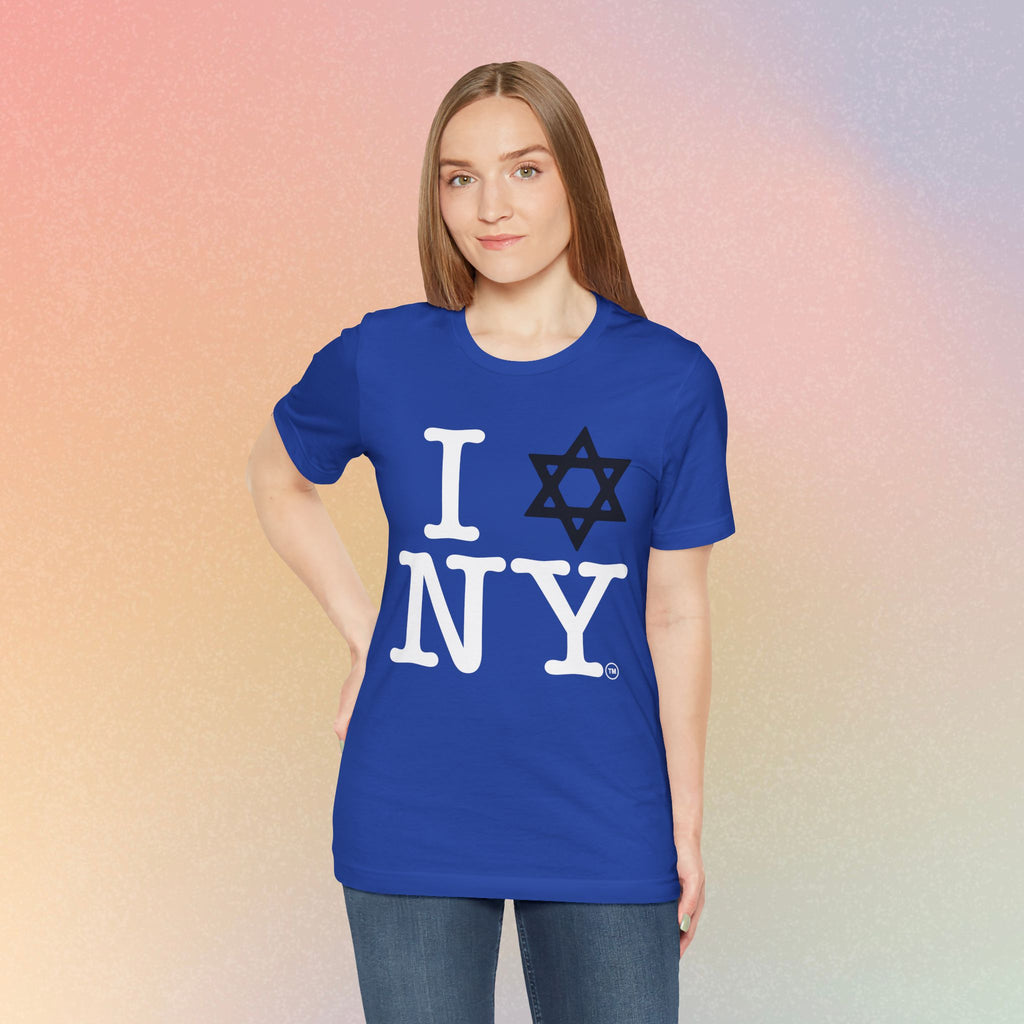 I Love New York Jewish Star of David T-Shirt - Jewish New York Pride