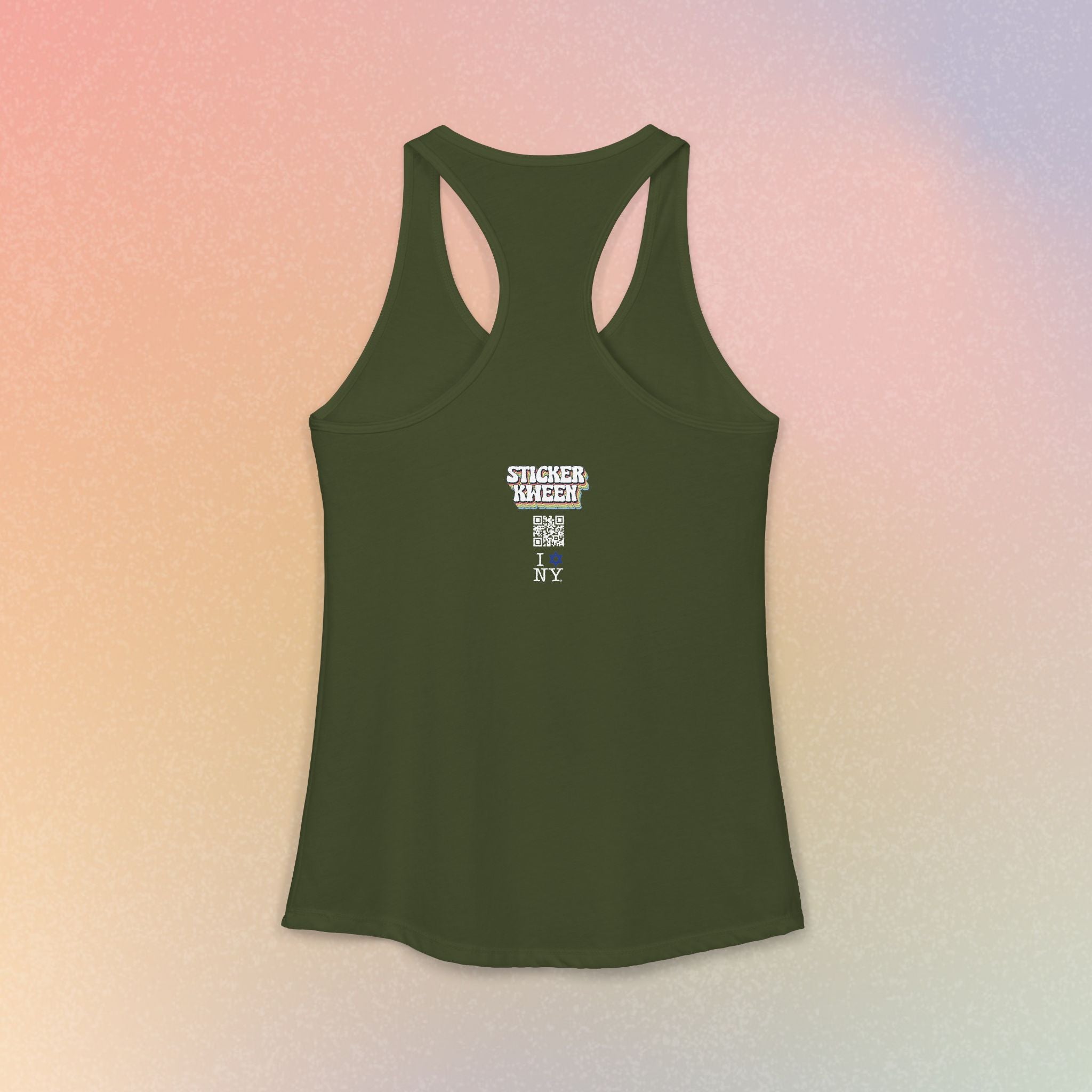I Love NY Jewish Star Women's Ideal Racerback Tank