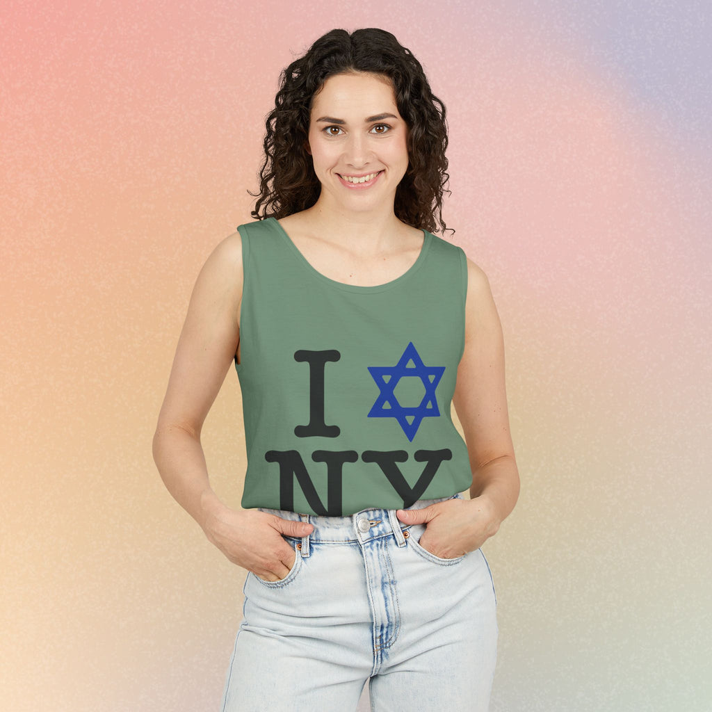 I Love NY Jewish Star Tank Top — Jewish NYC Pride Israel Love Sleeveless Tee