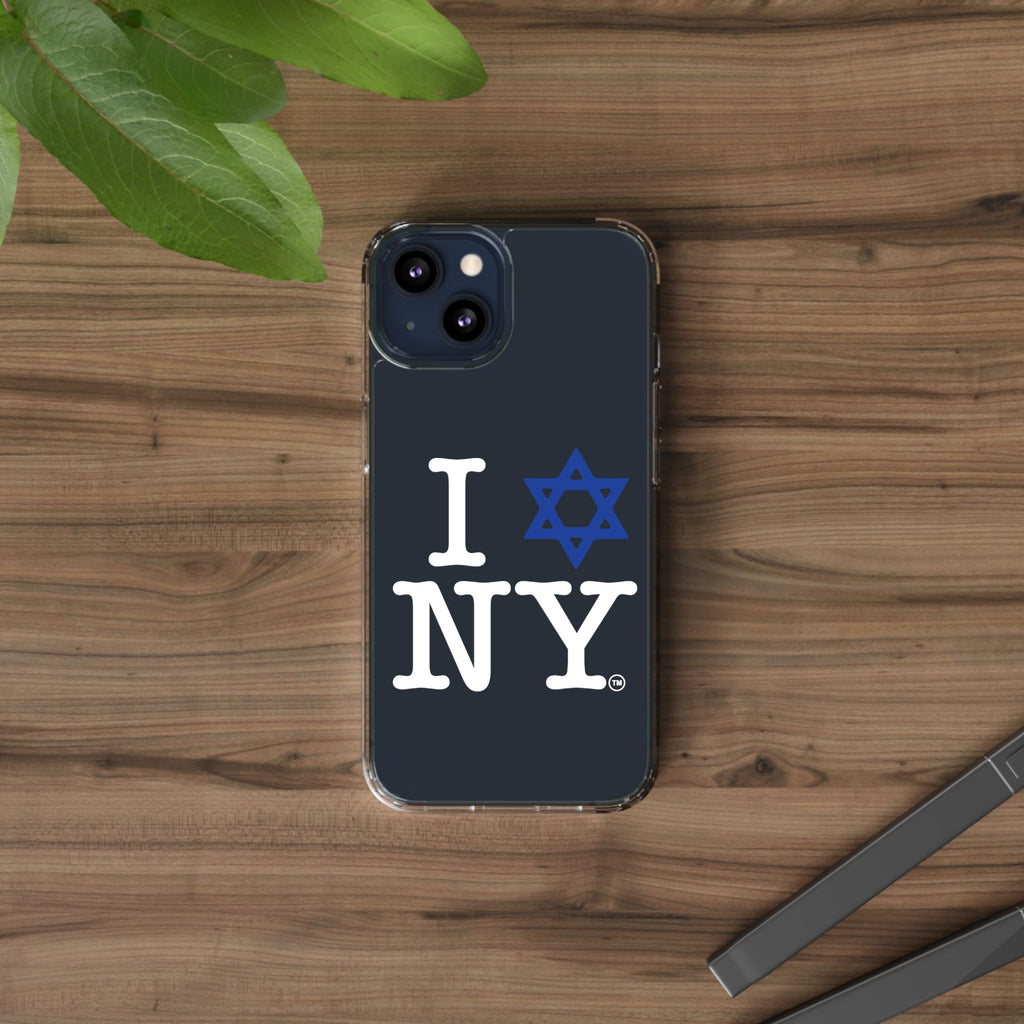 I Love NY Jewish Star Phone Case | Clear Case, Jewish New York Design