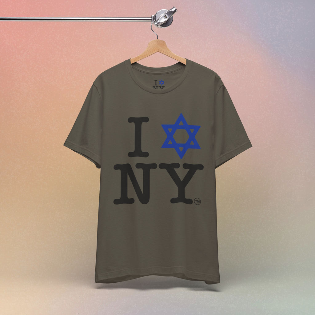 I Love New York Jewish Star of David T-Shirt - Jewish New York Pride
