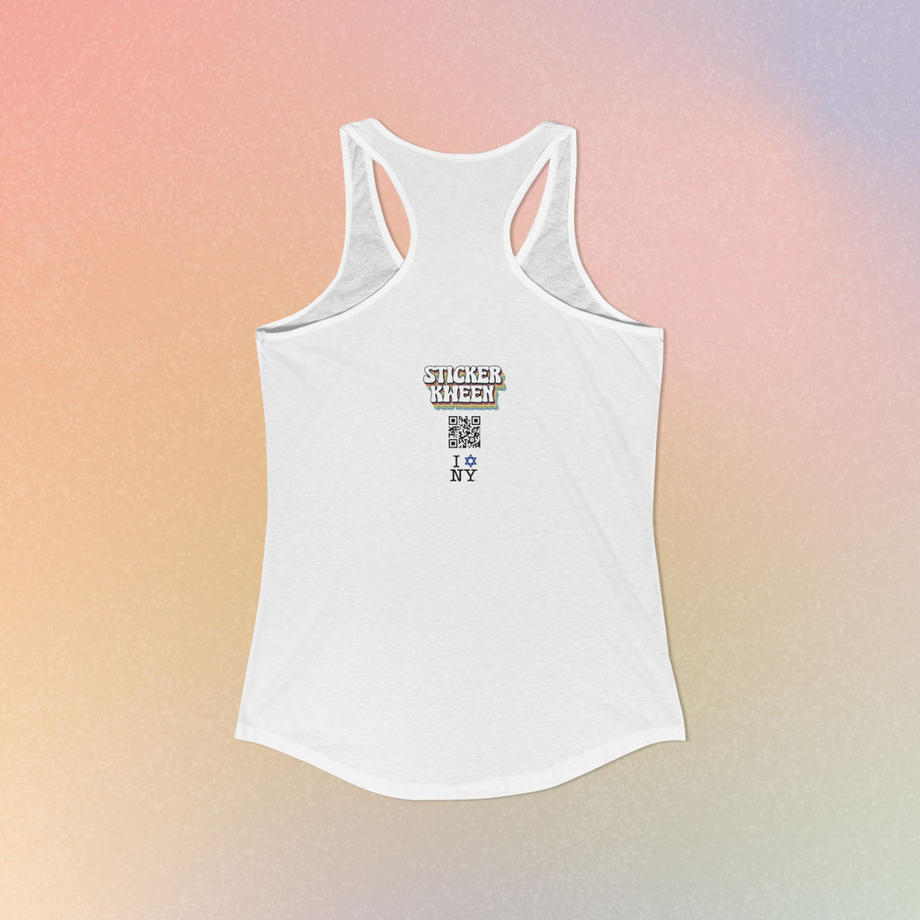 I Jewish Star Love NY Women's Racerback Tanktop