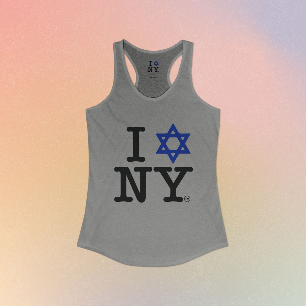 I Jewish Star Love NY Women's Racerback Tanktop