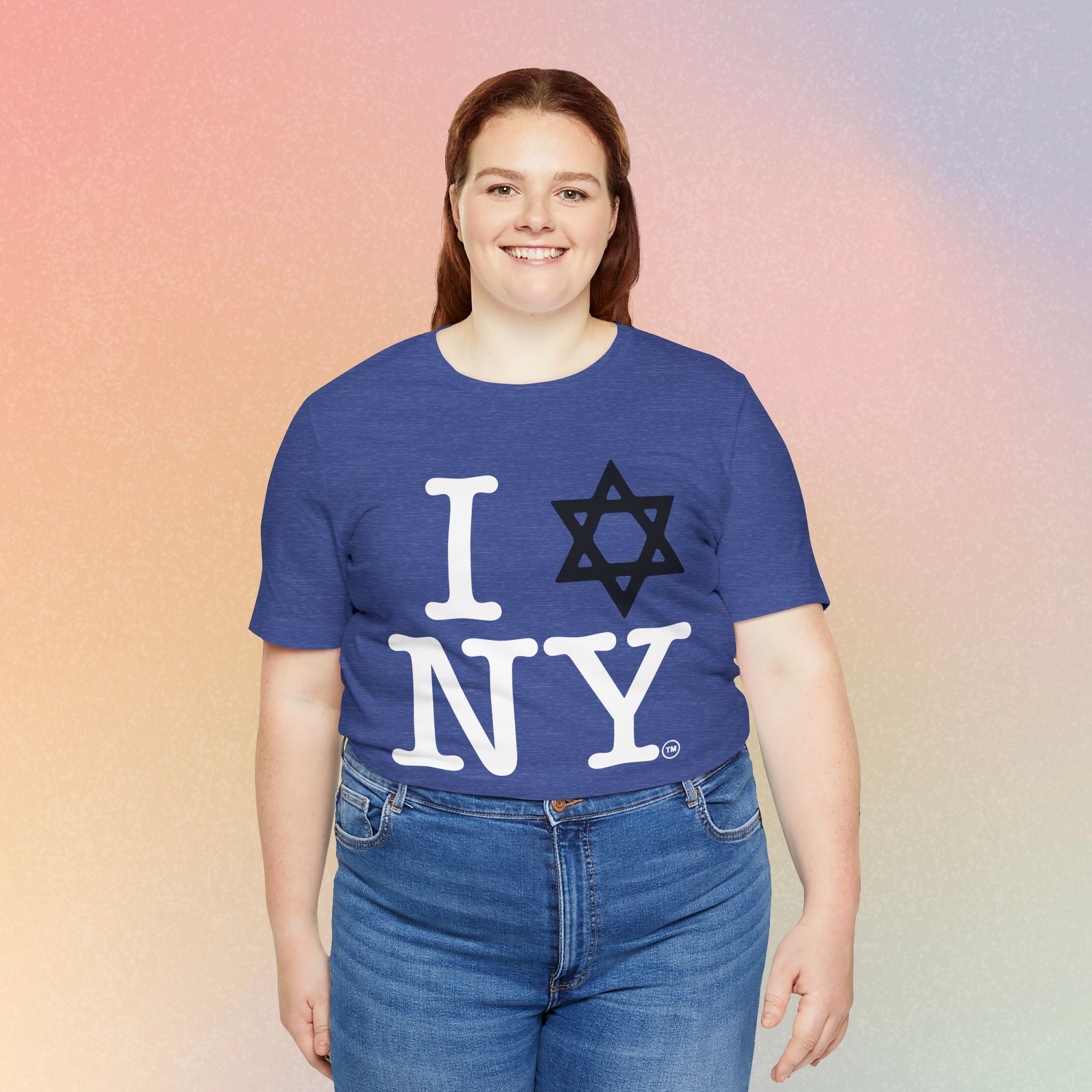 I Love New York Jewish Star of David T-Shirt - Jewish New York Pride