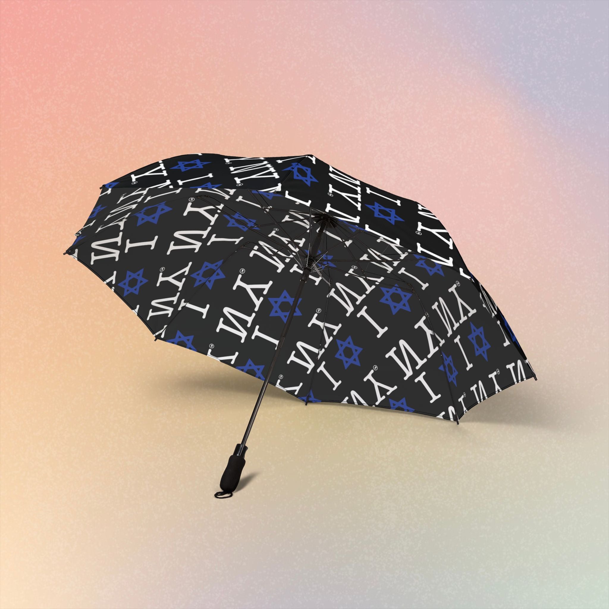 I Love NY Jewish Star Umbrella - New York Jewish Pride