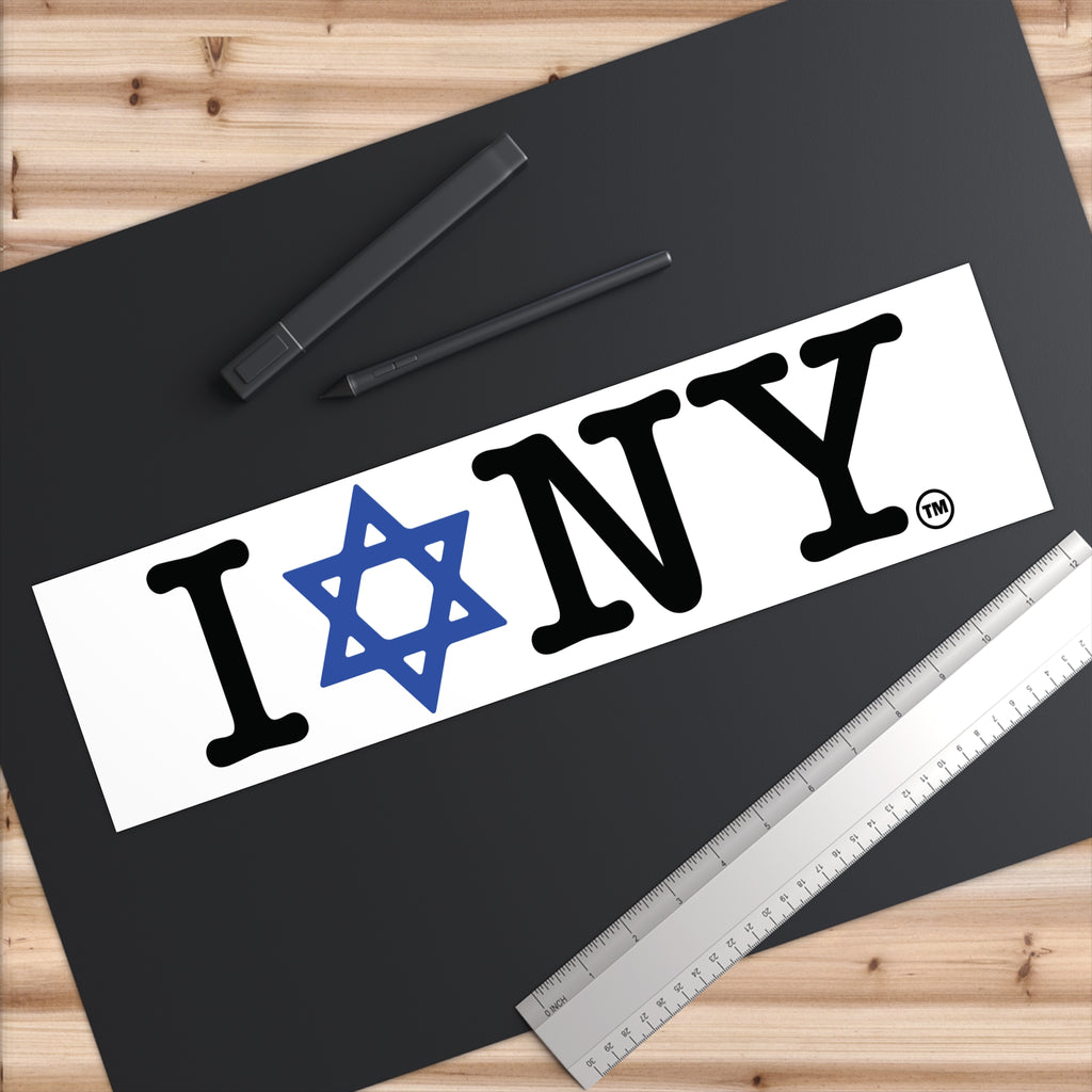 I Love New York Jewish Star Bumper Stickers