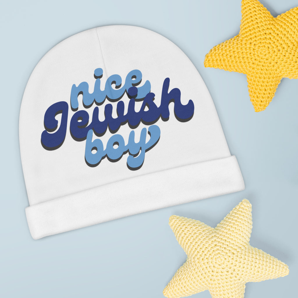 Nice Jewish Boy Baby Beanie | Jewish Pride Infant Hat