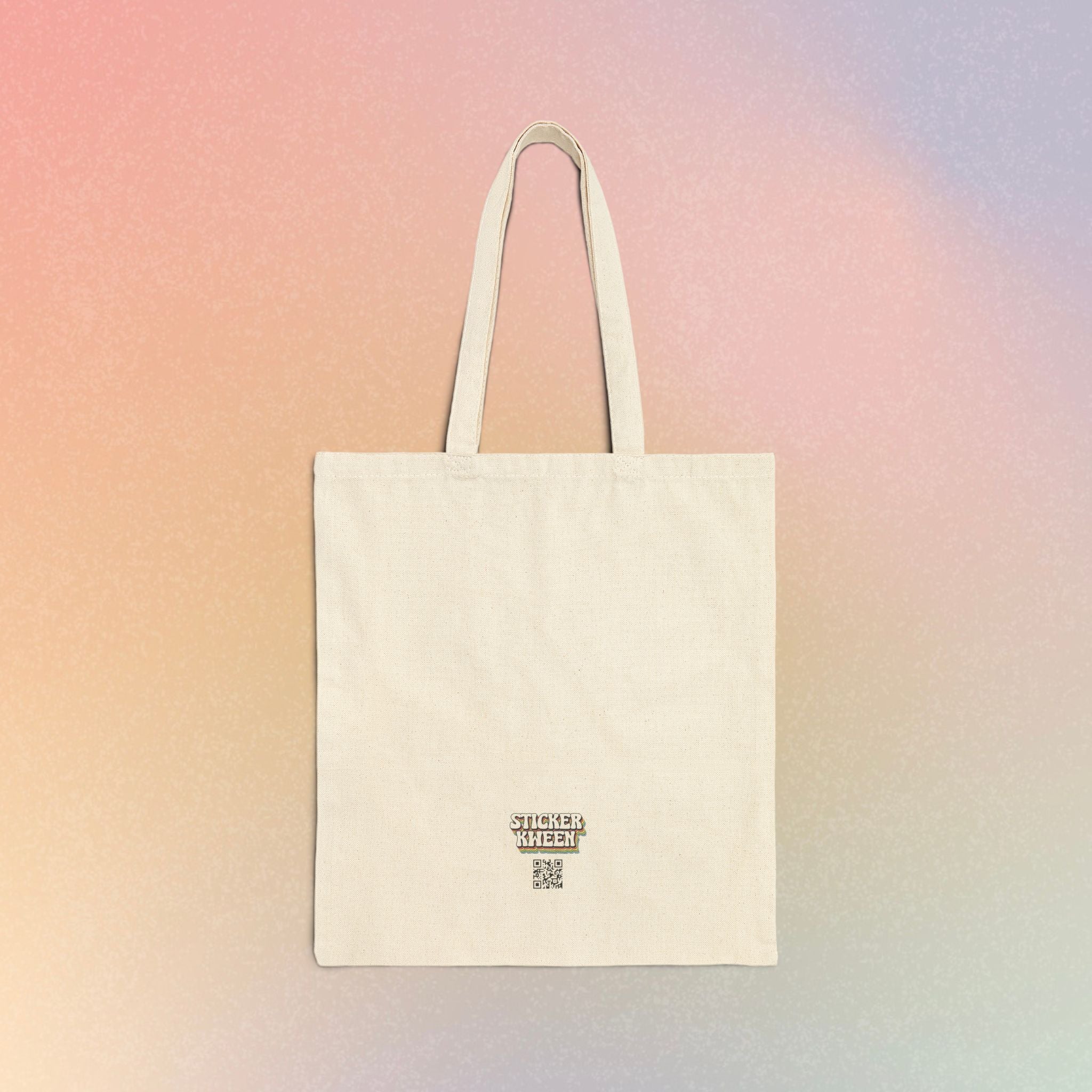 Nice Jewish Girl Canvas Tote Bag — Retro Script Jewish Pride Shopper