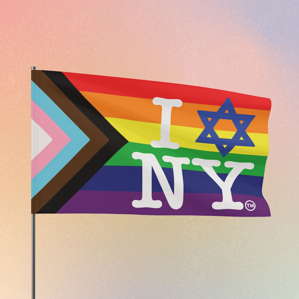 LGBTQIA I Love NY Jewish Star Flag