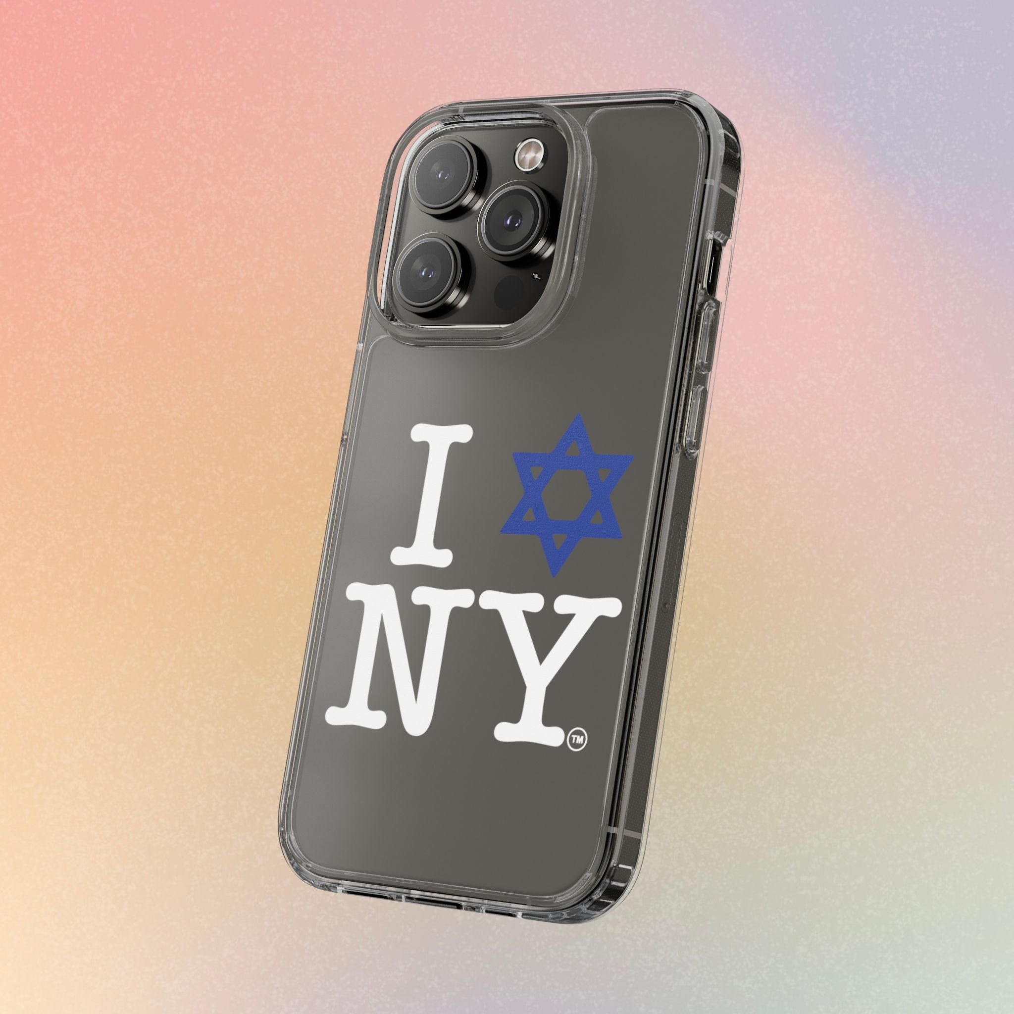 I Love NY Jewish Star Phone Case | Clear Case, Jewish New York Design