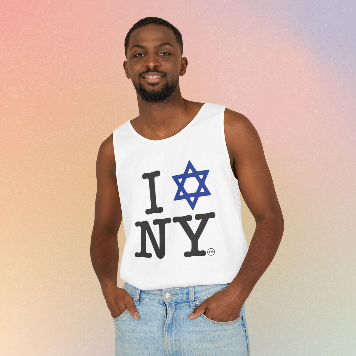 I Love NY Jewish Star Tank Top — Jewish NYC Pride Israel Love Sleeveless Tee