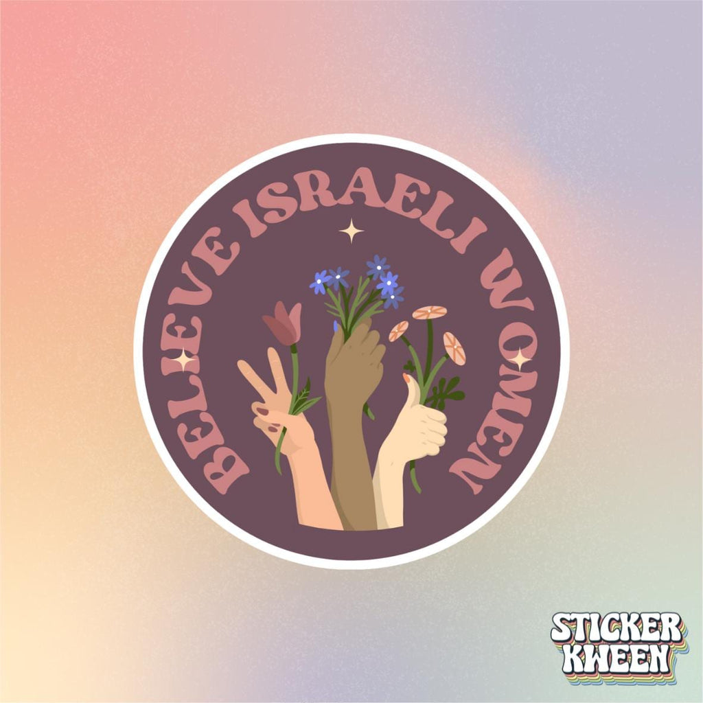 Believe Israeli Women Sticker