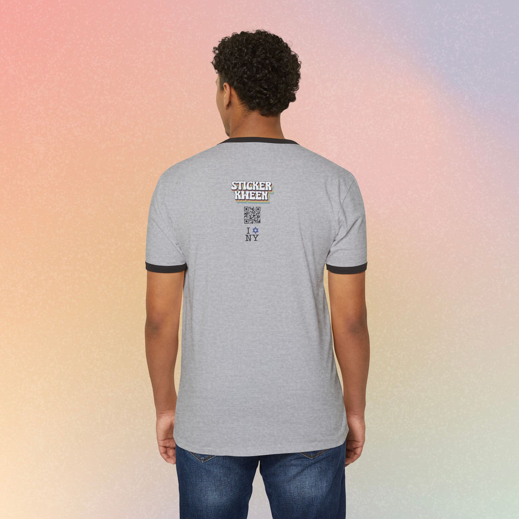 I Love NY Jewish Star T-Shirt | Ringer Tee, Jewish New York Pride