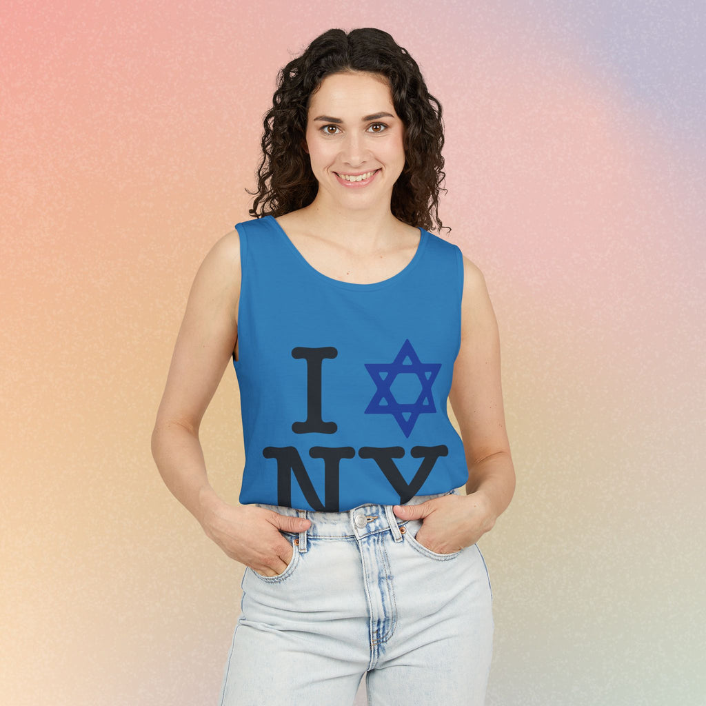 I Love NY Jewish Star Tank Top — Jewish NYC Pride Israel Love Sleeveless Tee