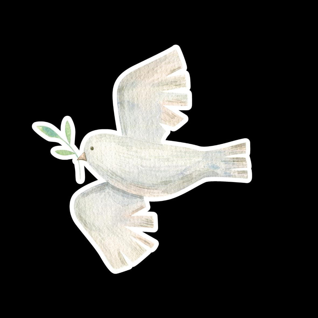 Judea Stickers 5-Pack (Hamsa, Peace Dove, Torah, Challah, Pomegranates)