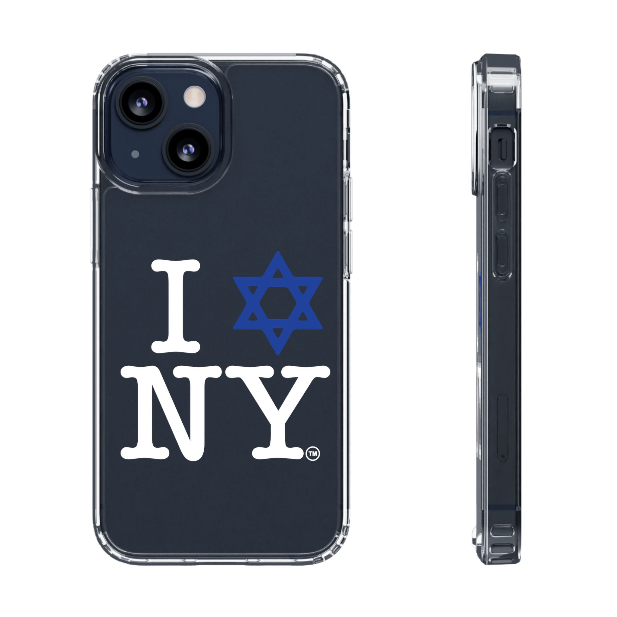 I Love NY Jewish Star Phone Case | Clear Case, Jewish New York Design