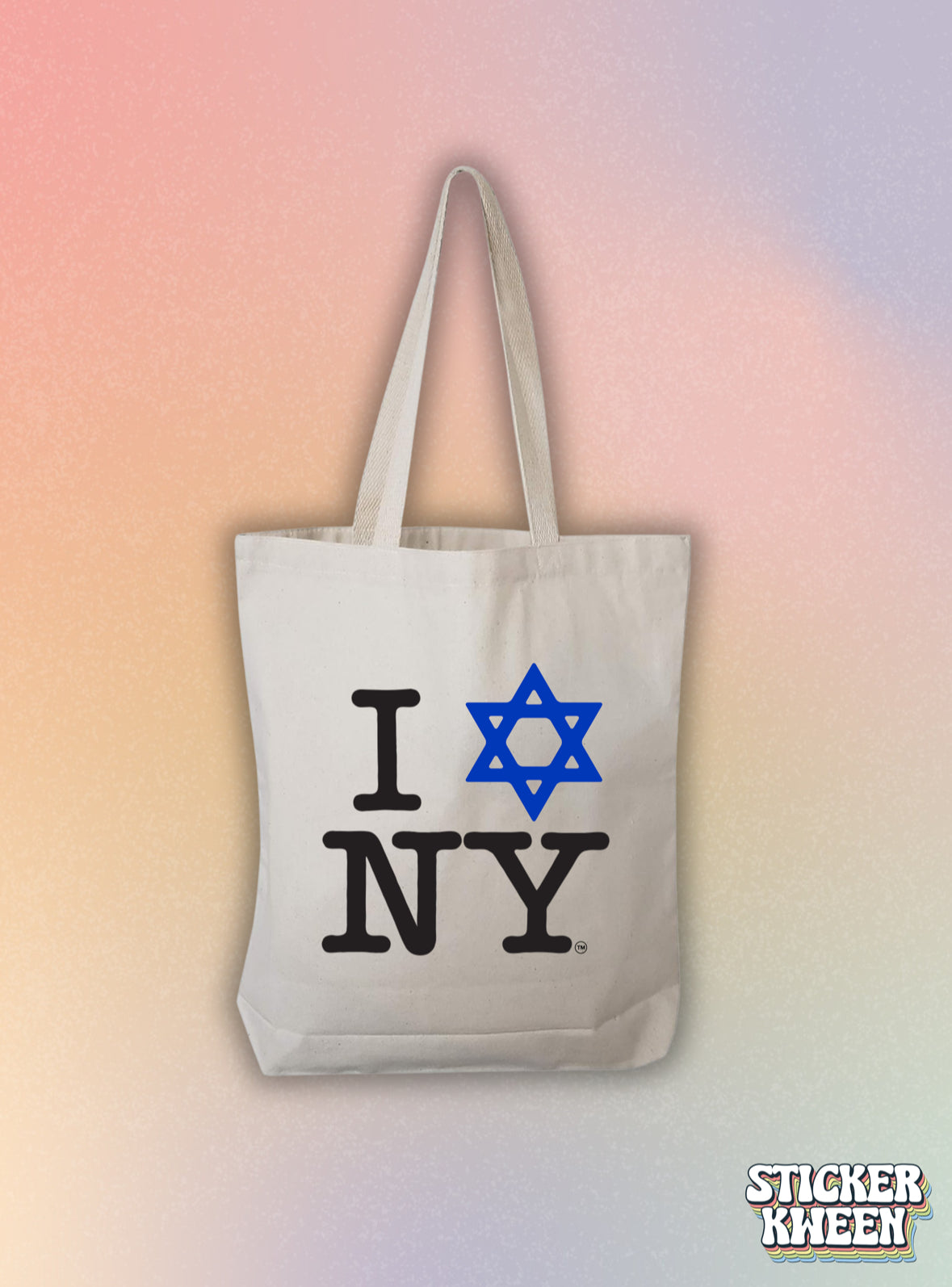 I LOVE NEW YORK Jewish Star Tote Bag