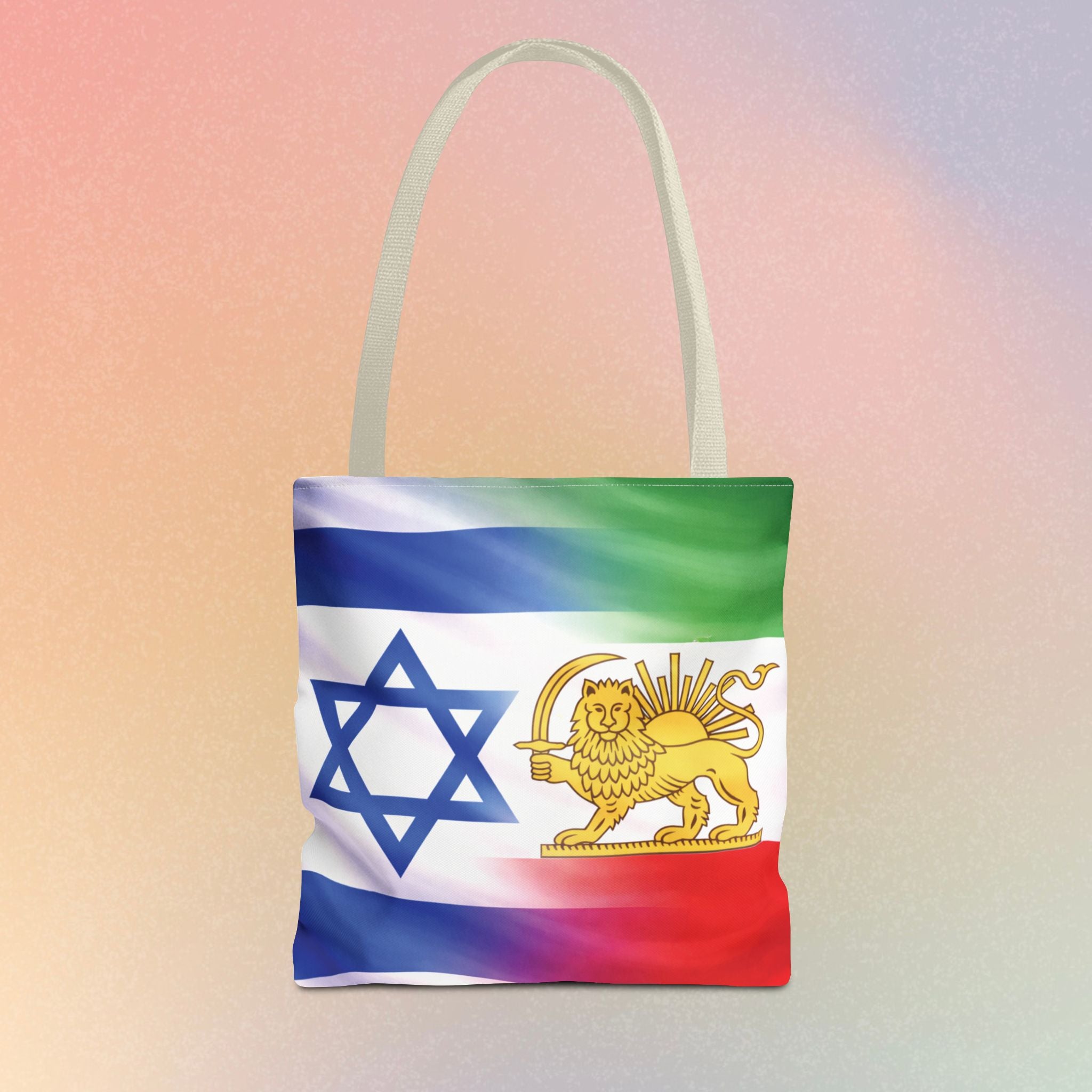 Persian-Israeli Flags Solidarity Tote Bag
