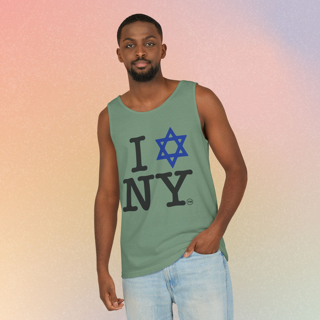 I Love NY Jewish Star Tank Top — Jewish NYC Pride Israel Love Sleeveless Tee