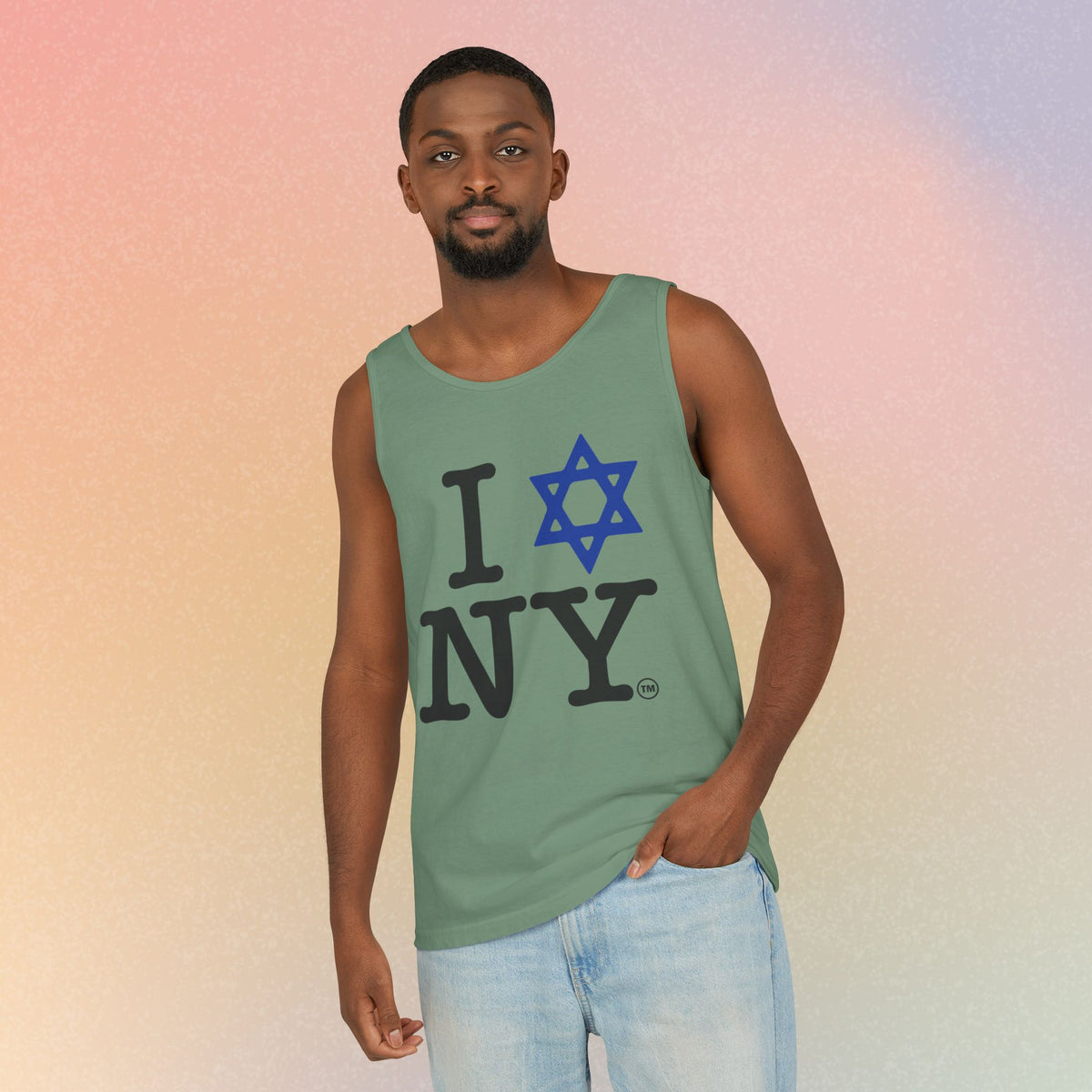 I Love NY Jewish Star Tank Top — Jewish NYC Pride Israel Love Sleeveless Tee