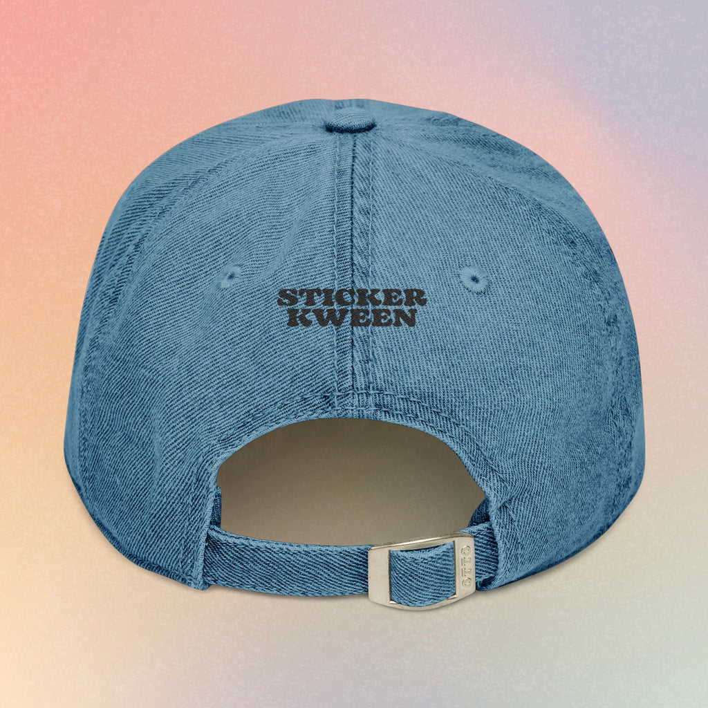 Embroidered 'Nice Jewish Girl' Denim Hat — Casual Baseball Cap for Jewish Pride & Everyday Wear