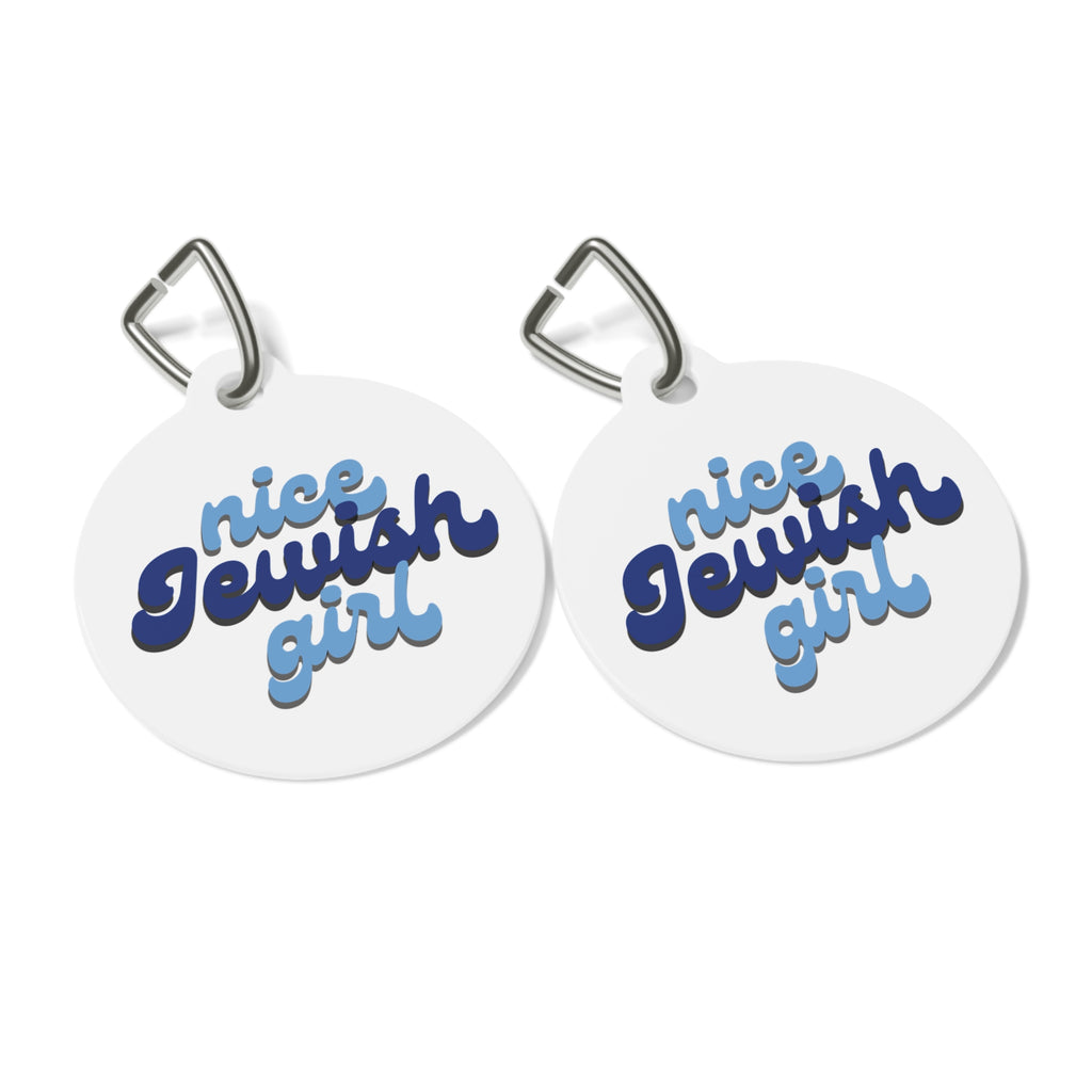 Nice Jewish Girl Pet Tag