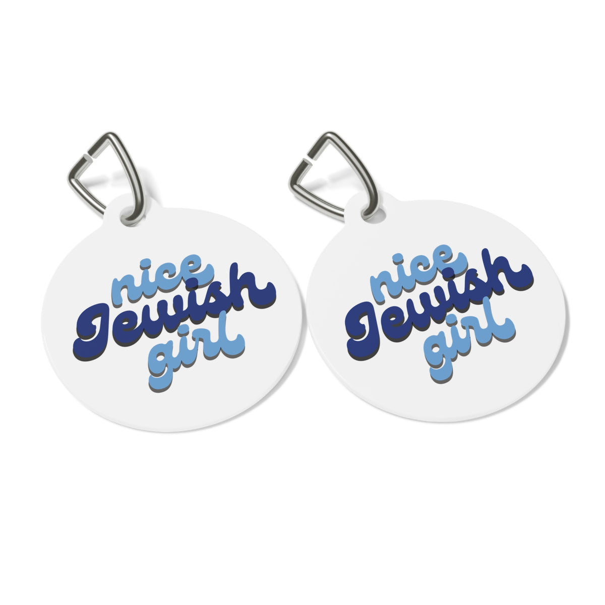 Nice Jewish Girl Pet Tag