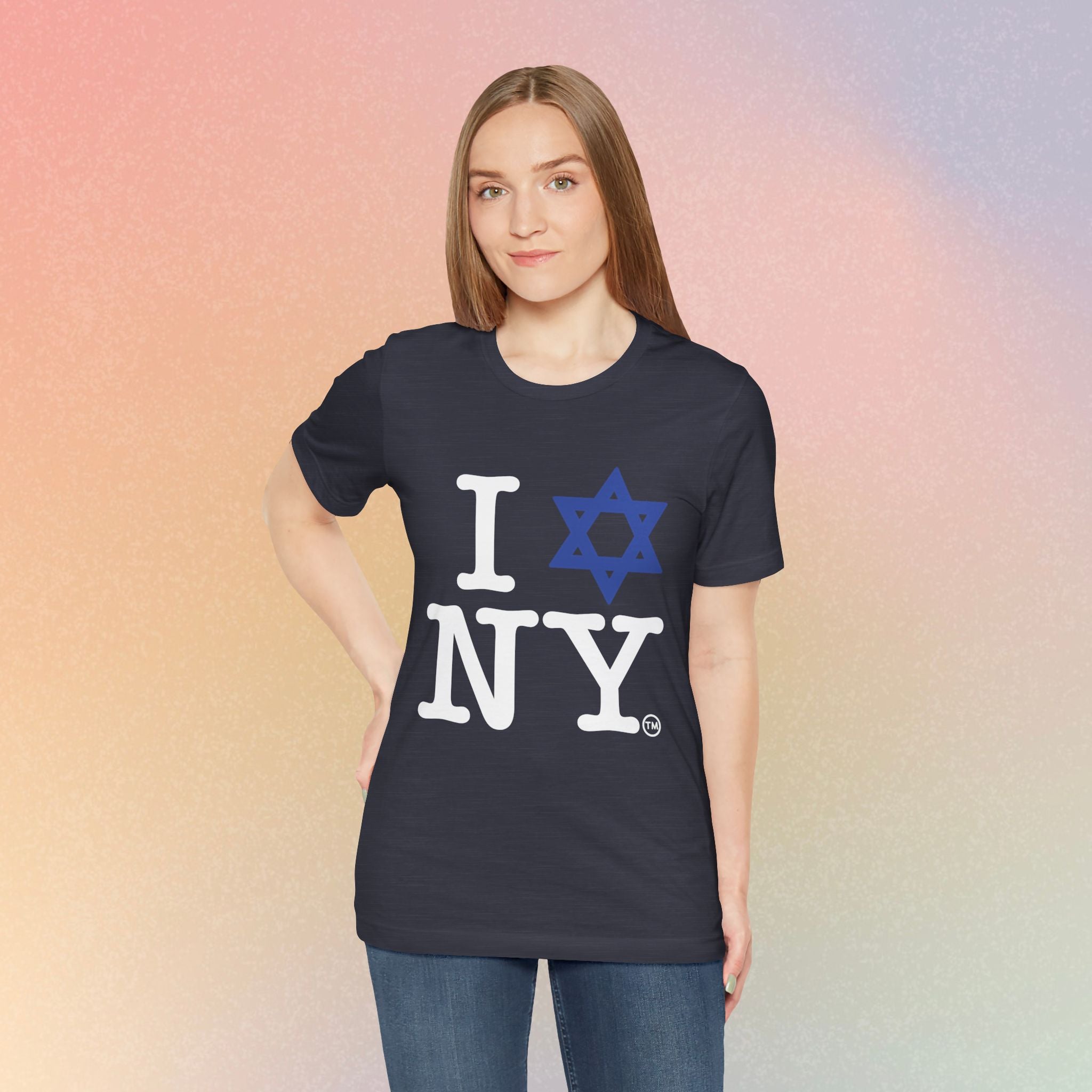 I Love New York Jewish Star of David T-Shirt - Jewish New York Pride