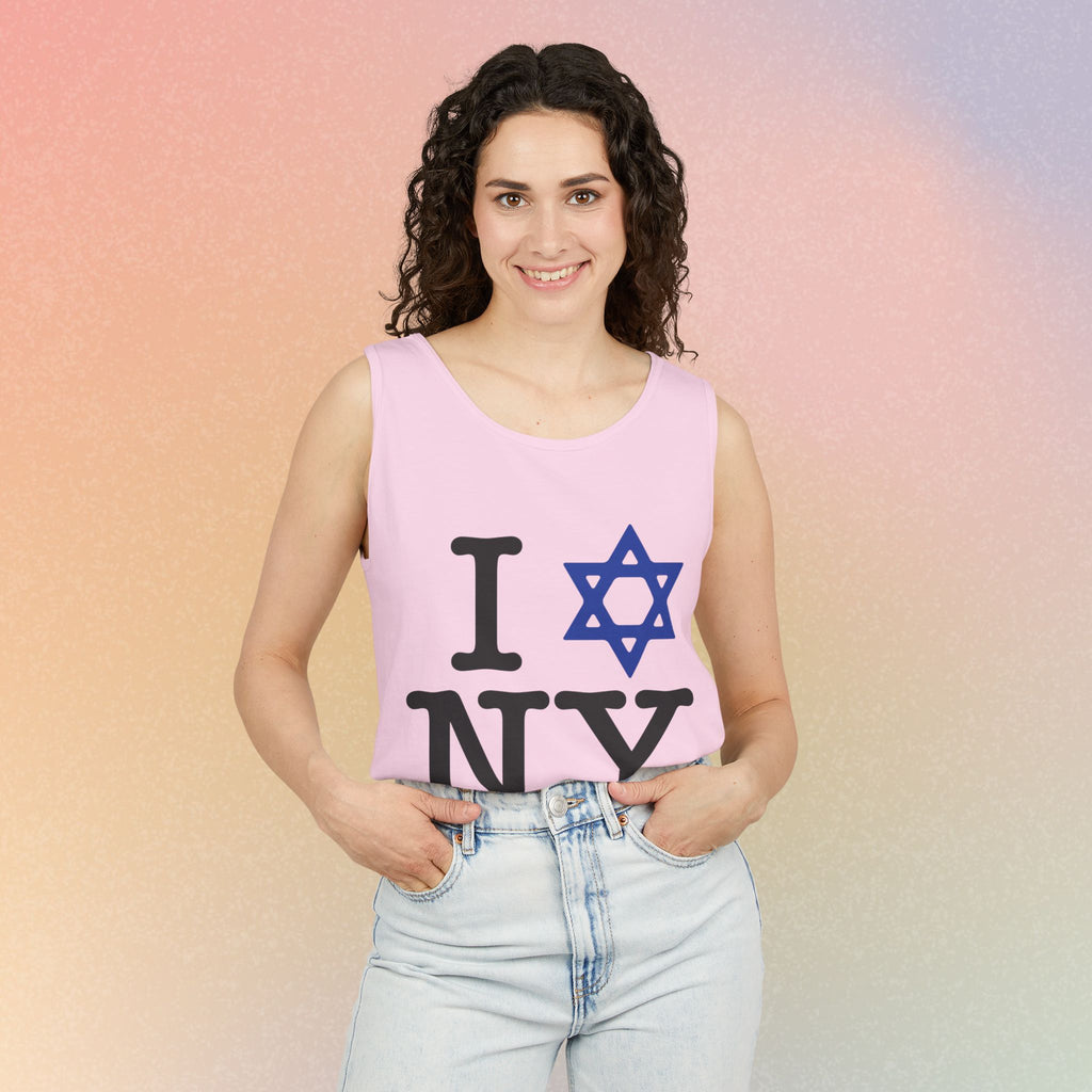 I Love NY Jewish Star Tank Top — Jewish NYC Pride Israel Love Sleeveless Tee
