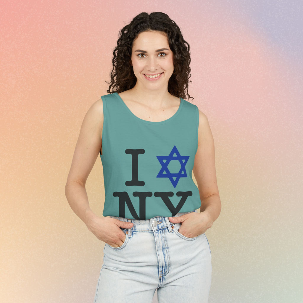 I Love NY Jewish Star Tank Top — Jewish NYC Pride Israel Love Sleeveless Tee