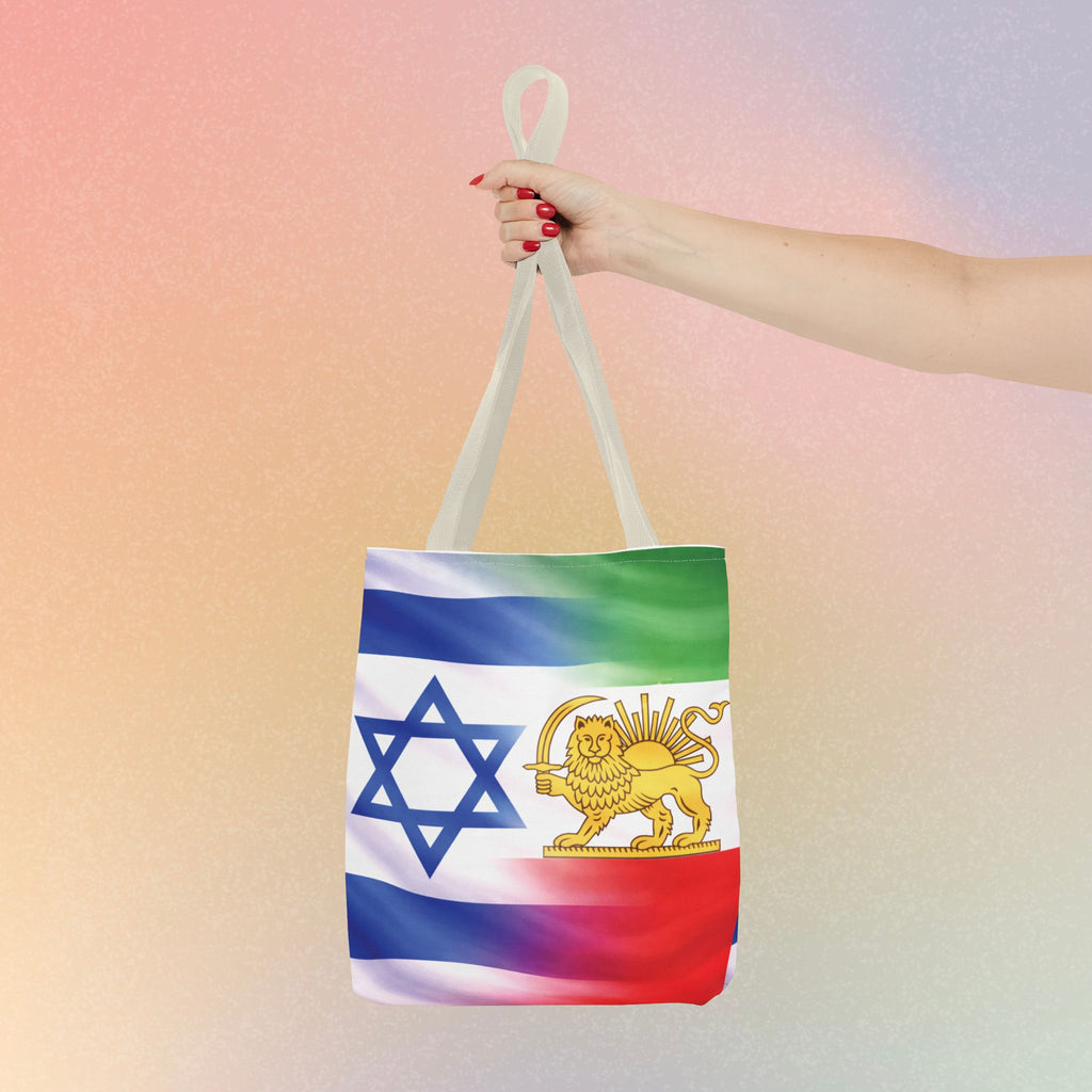 Persian-Israeli Flags Solidarity Tote Bag