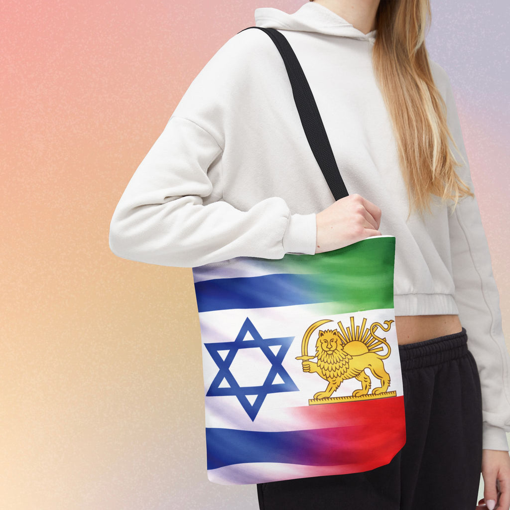 Persian-Israeli Flags Solidarity Tote Bag