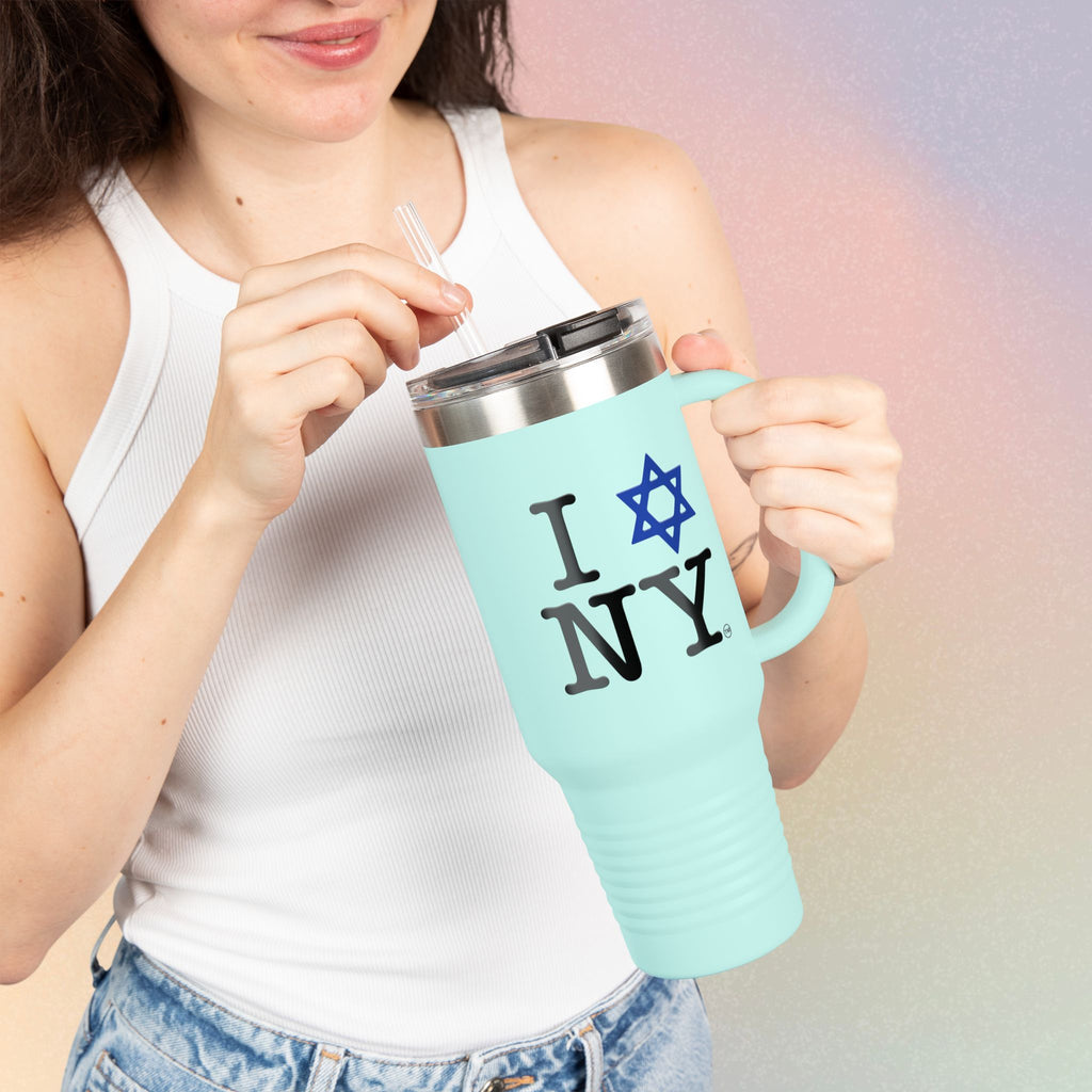 I Love NY Jewish Star - Stainless Steel 40oz Insulated Tumbler
