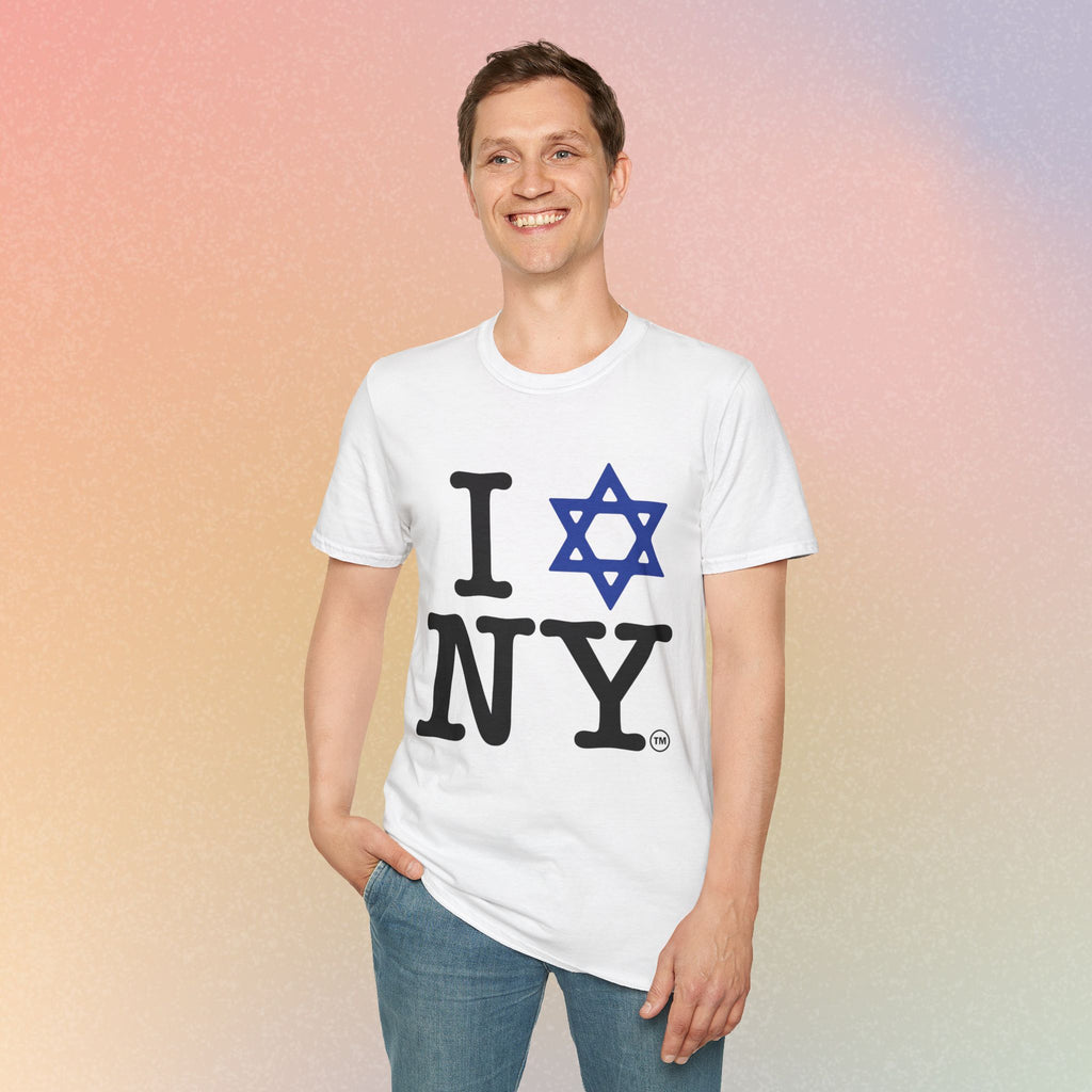 I Love NY Jewish Star Unisex Softstyle T-Shirt