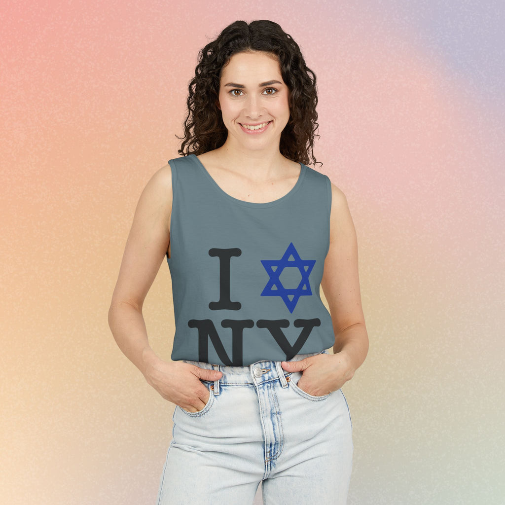 I Love NY Jewish Star Tank Top — Jewish NYC Pride Israel Love Sleeveless Tee