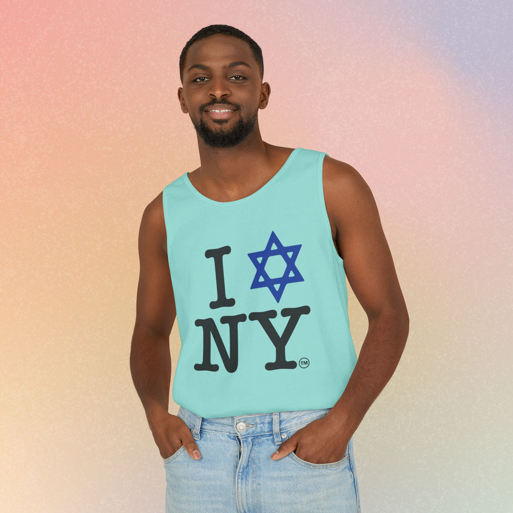 I Love NY Jewish Star Tank Top — Jewish NYC Pride Israel Love Sleeveless Tee