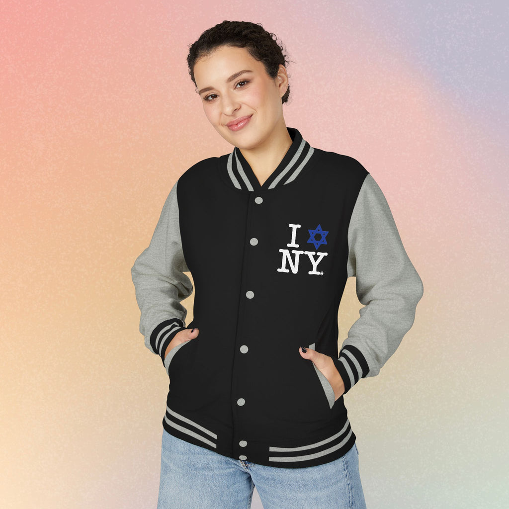 I NY Star of David Letterman Jacket | Jewish New York Varsity Jacket
