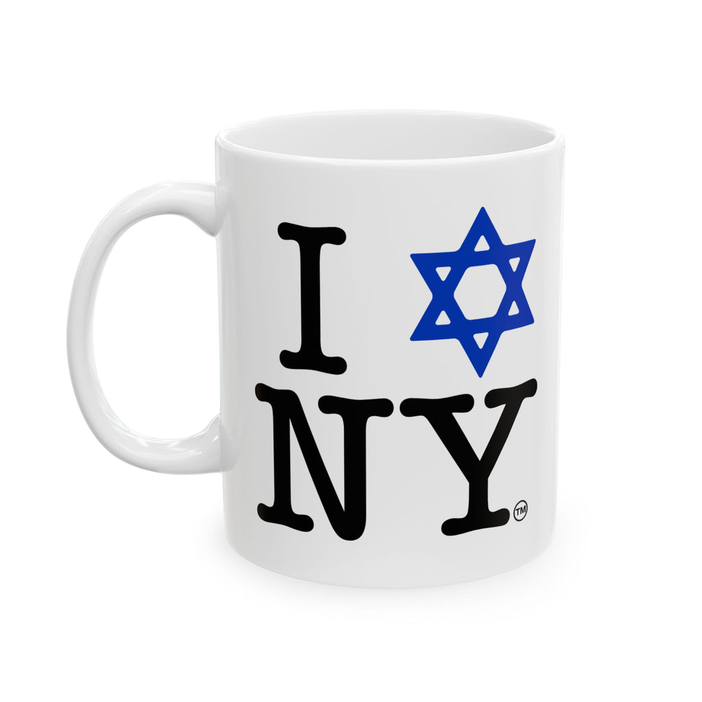 I Star of David NY Mug | Jewish New York Ceramic Mug