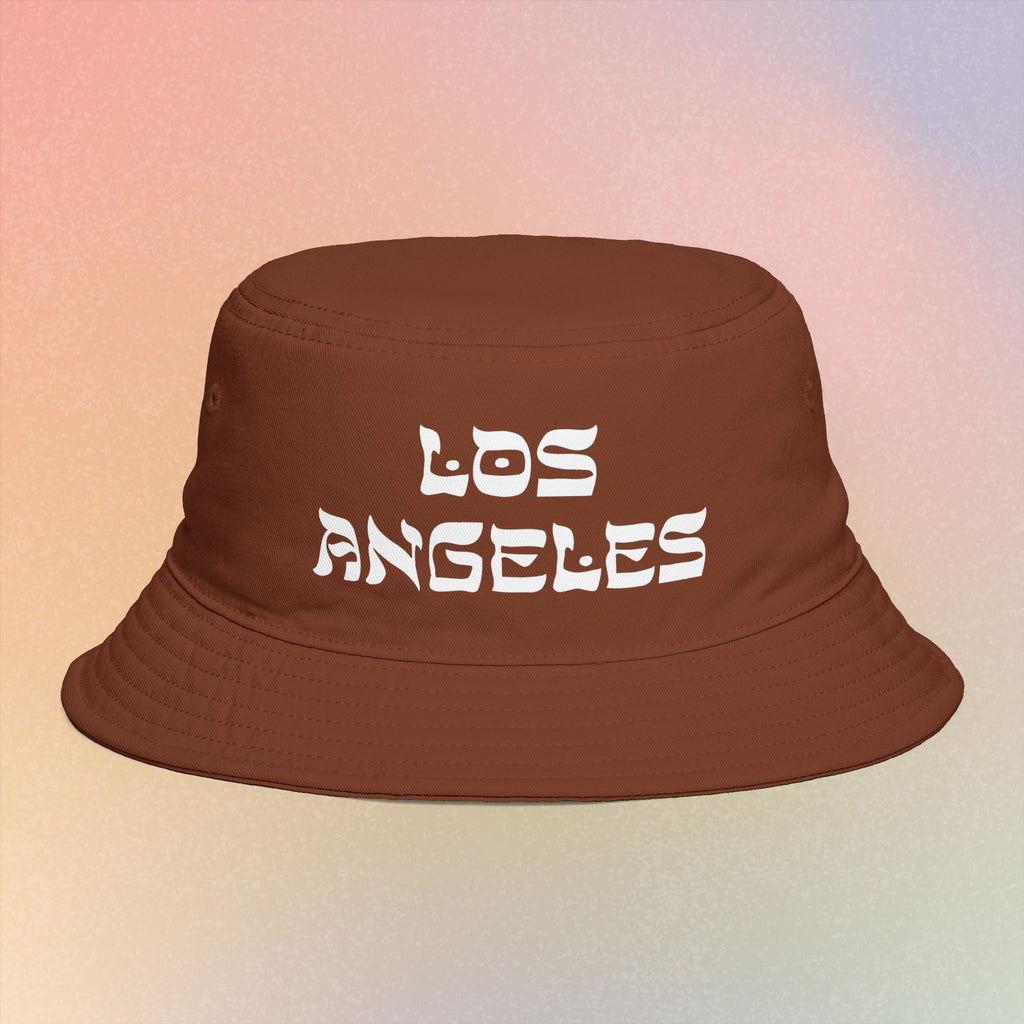 Los Angeles Hebrew Style Font Bucket Hat | LA Jewish Pride